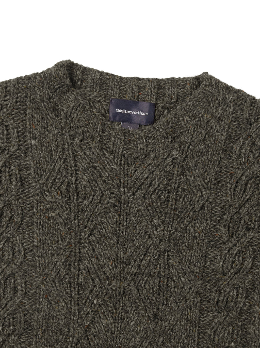 thisisneverthat - Cable Knit Sweater (Brown) product image 2 | TRAB K-Fashion Australia
