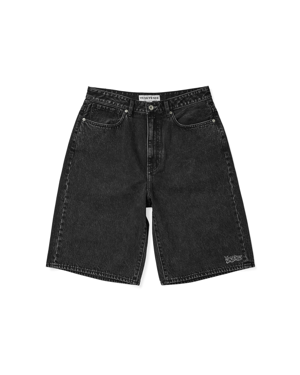 yeseyesee - Calf Cut Jort (Black) product image 1 | TRAB K-Fashion Australia