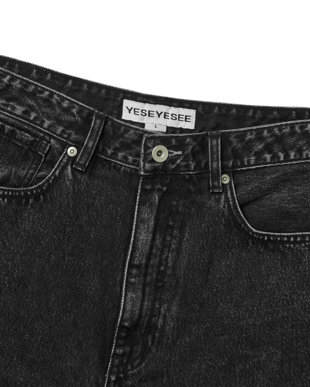 yeseyesee - Calf Cut Jort (Black) product image 3 | TRAB K-Fashion Australia
