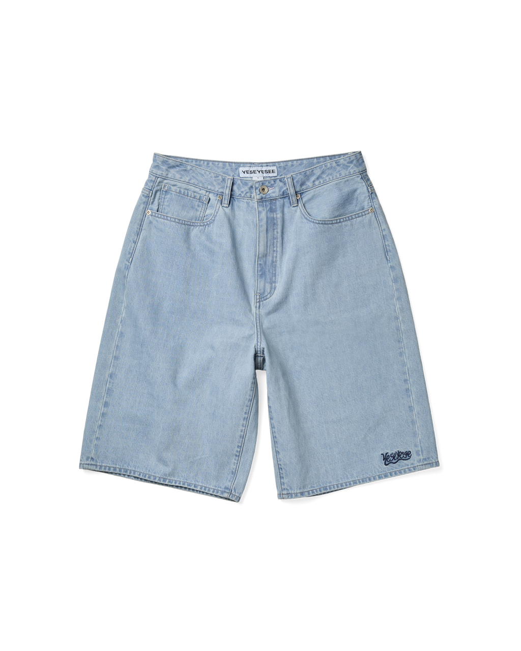 yeseyesee - Calf Cut Jort (Light Indigo) product image 1 | TRAB K-Fashion Australia