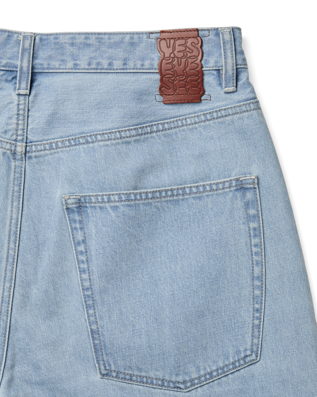 yeseyesee - Calf Cut Jort (Light Indigo) product image 5 | TRAB K-Fashion Australia