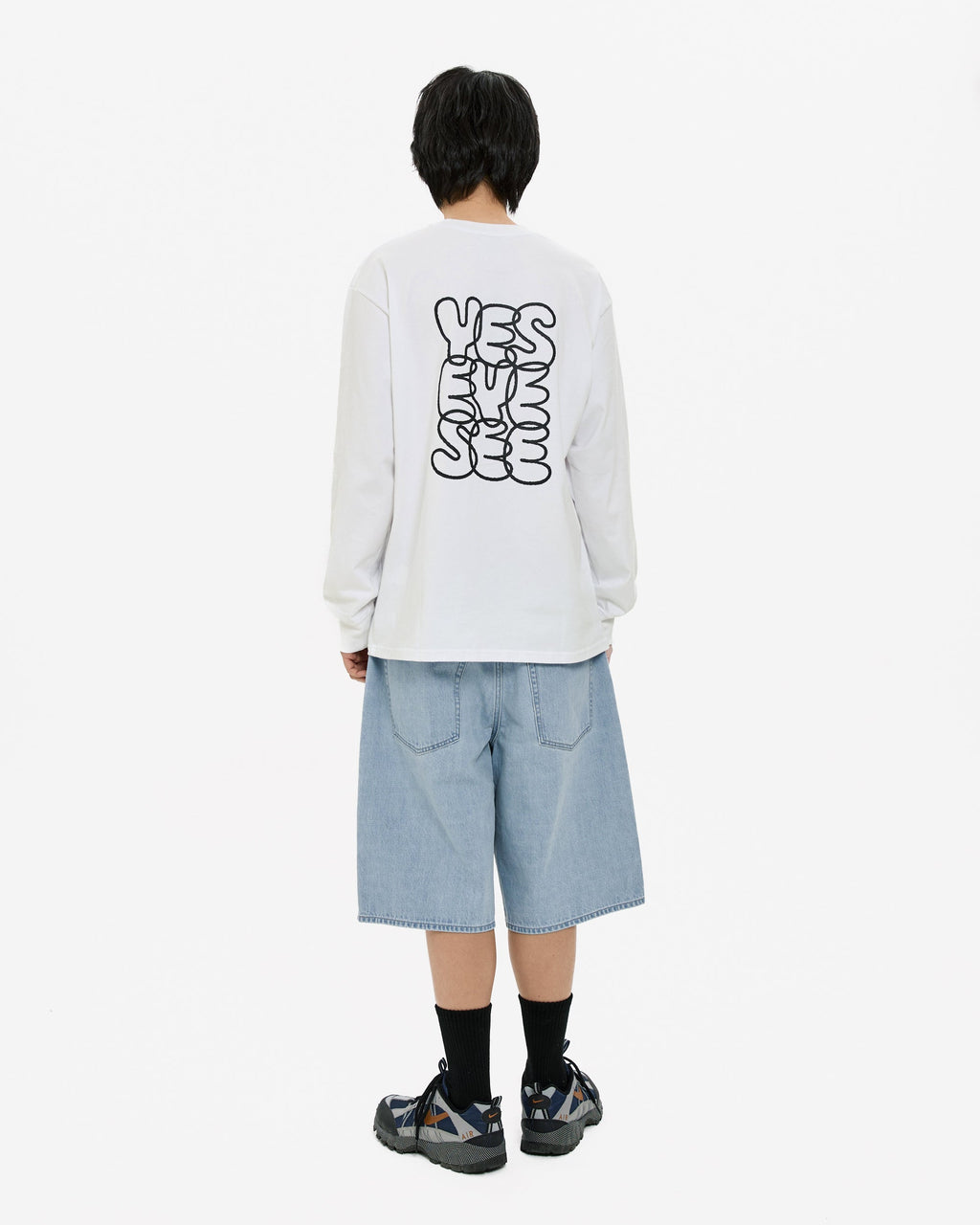 yeseyesee - Calf Cut Jort (Light Indigo) product image 8 | TRAB K-Fashion Australia