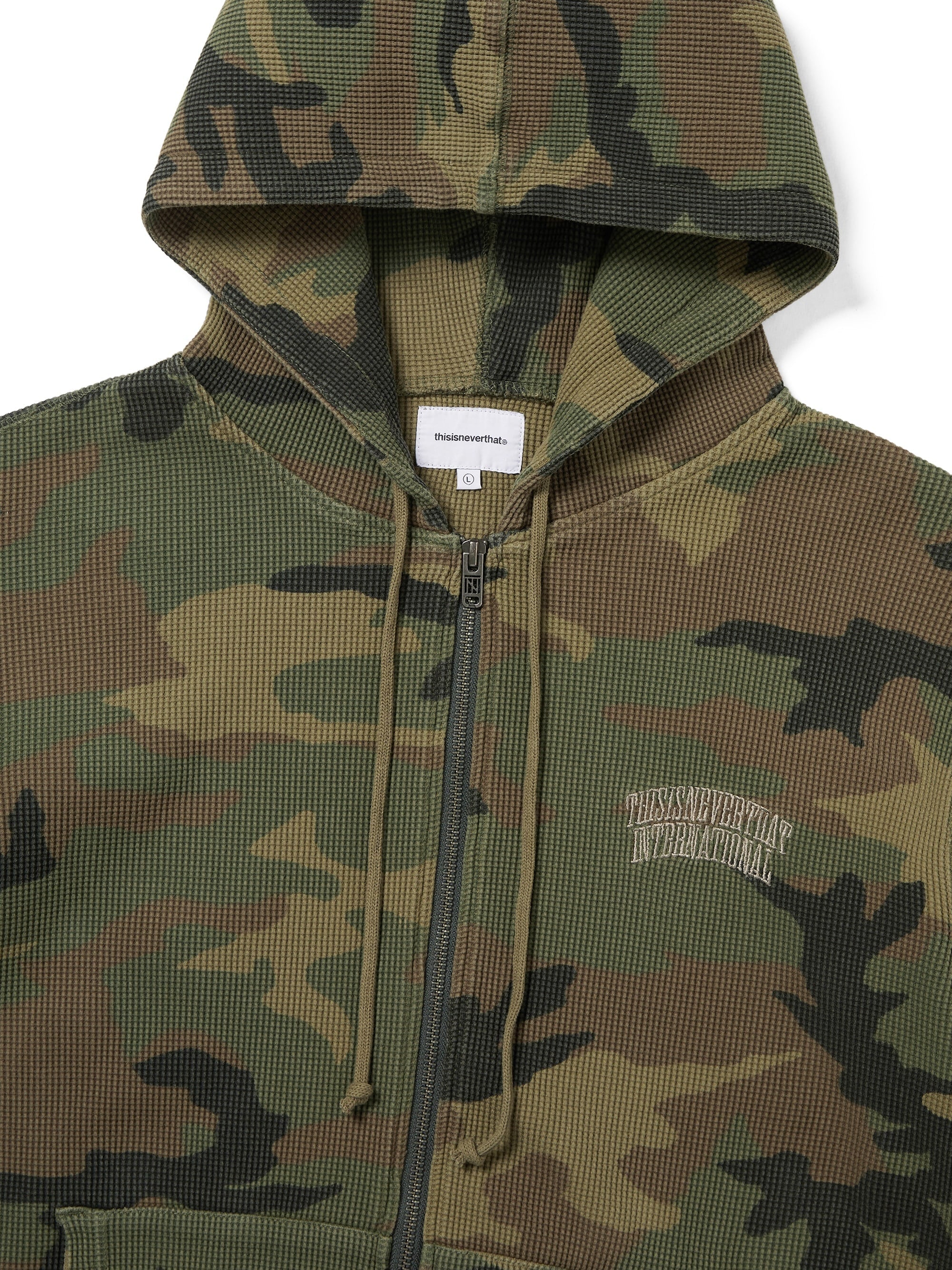 thisisneverthat - Camouflage Thermal Zip Up Hoodie (Camo) product image 2 | TRAB K-Fashion Australia