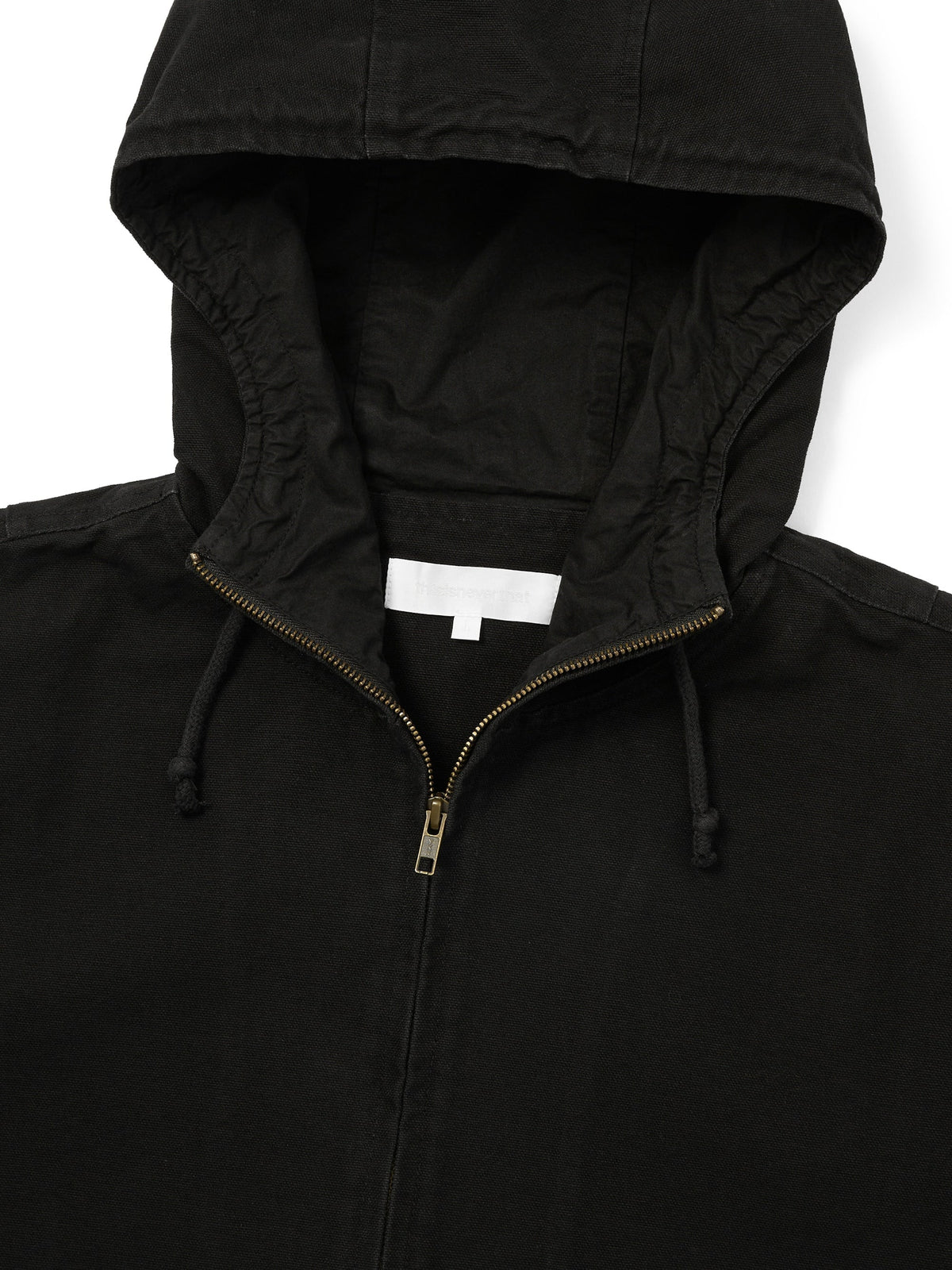 thisisneverthat - Canvas Hooded Jacket (Black) product image 2 | TRAB K-Fashion Australia