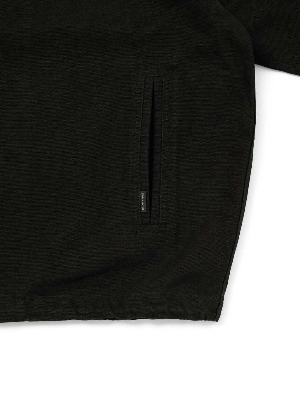 thisisneverthat - Canvas Hooded Jacket (Black) product image 3 | TRAB K-Fashion Australia