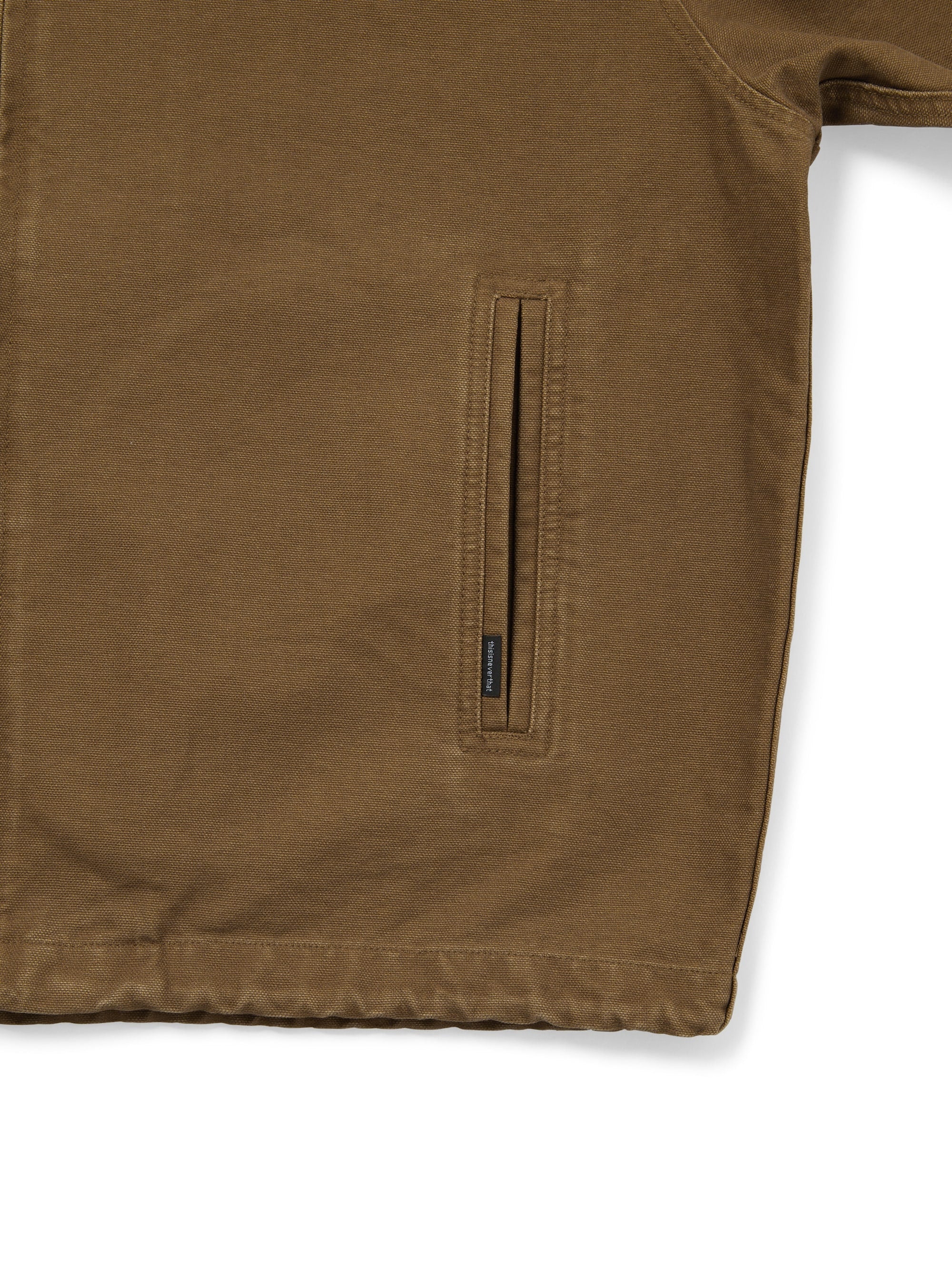 thisisneverthat - Canvas Hooded Jacket (Light Brown) product image 3 | TRAB K-Fashion Australia