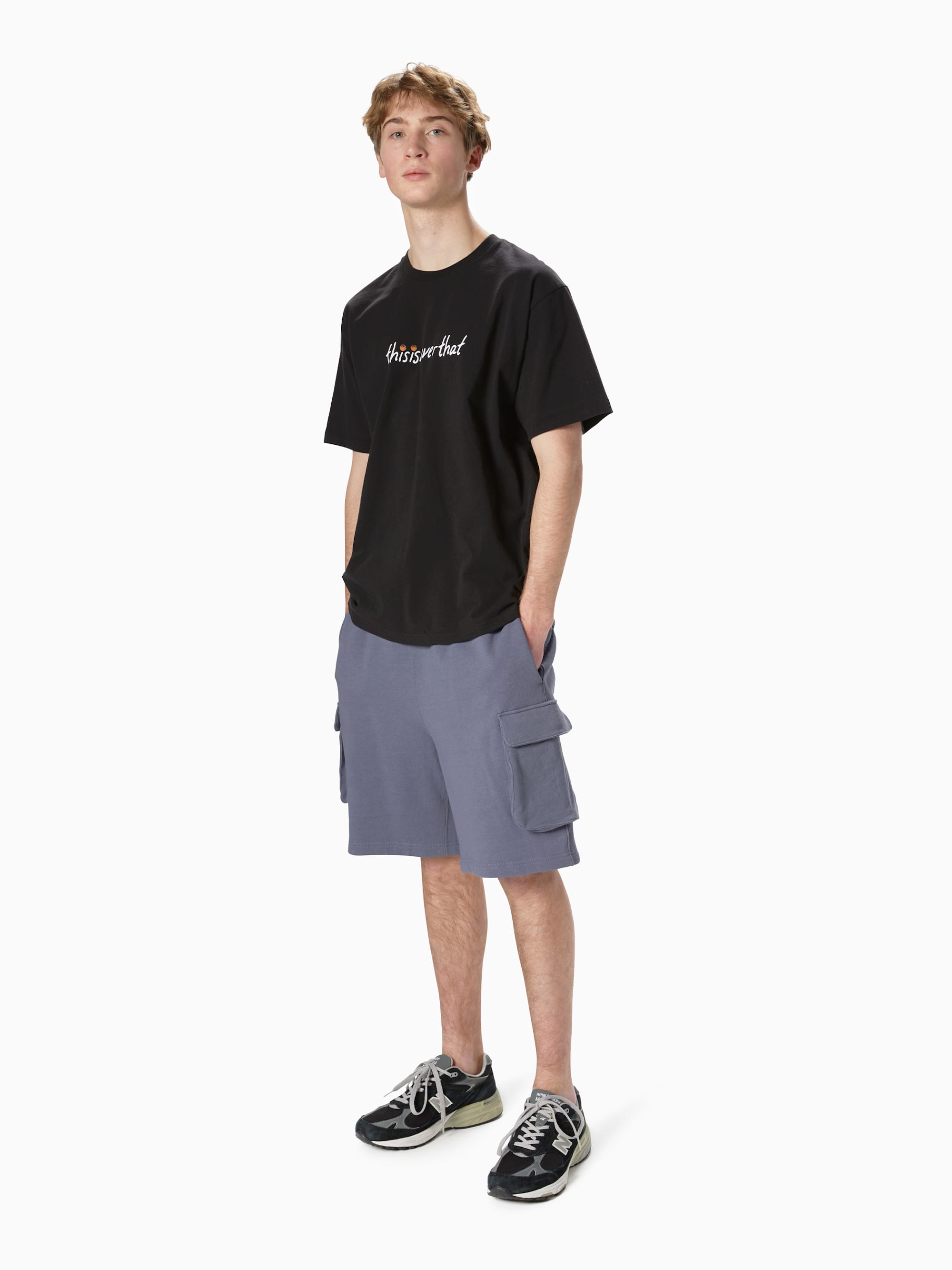 thisisneverthat - Cargo Sweatshort (Purple Grey) product image 5 | TRAB K-Fashion Australia