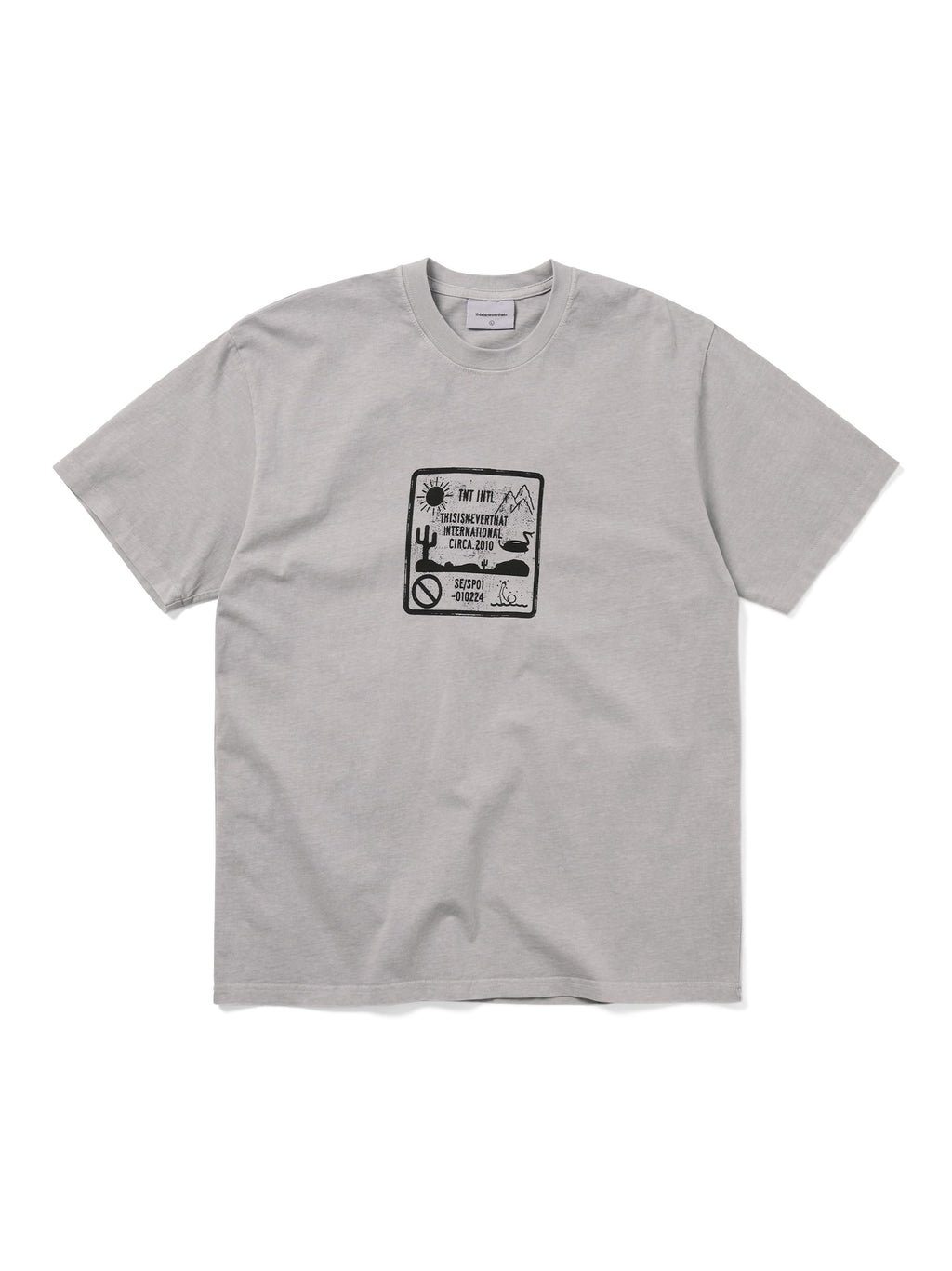 thisisneverthat - Caution Sign Tee (Grey) product image 1 | TRAB K-Fashion Australia