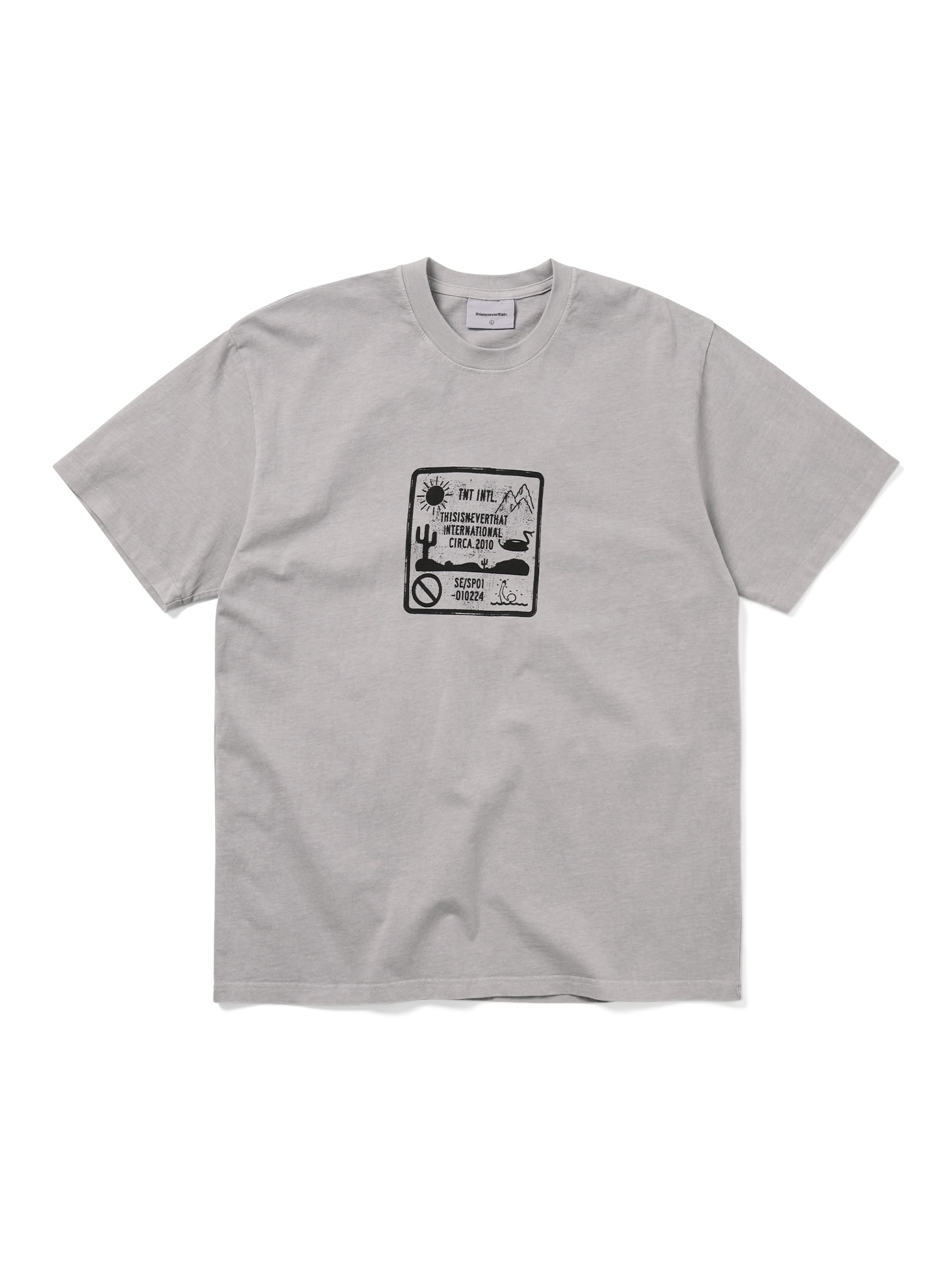 thisisneverthat - Caution Sign Tee (Grey) product image 1 | TRAB K-Fashion Australia