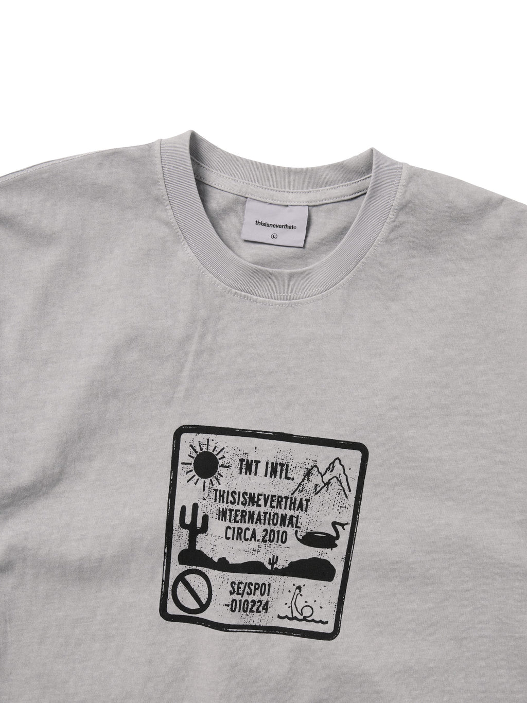 thisisneverthat - Caution Sign Tee (Grey) product image 2 | TRAB K-Fashion Australia