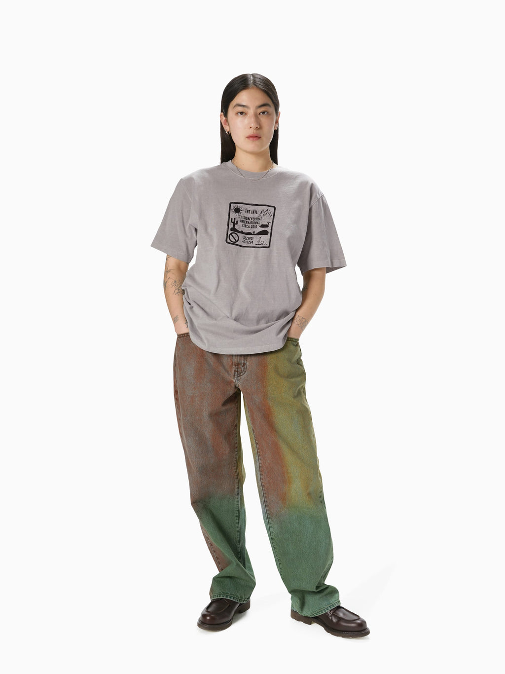 thisisneverthat - Caution Sign Tee (Grey) product image 5 | TRAB K-Fashion Australia