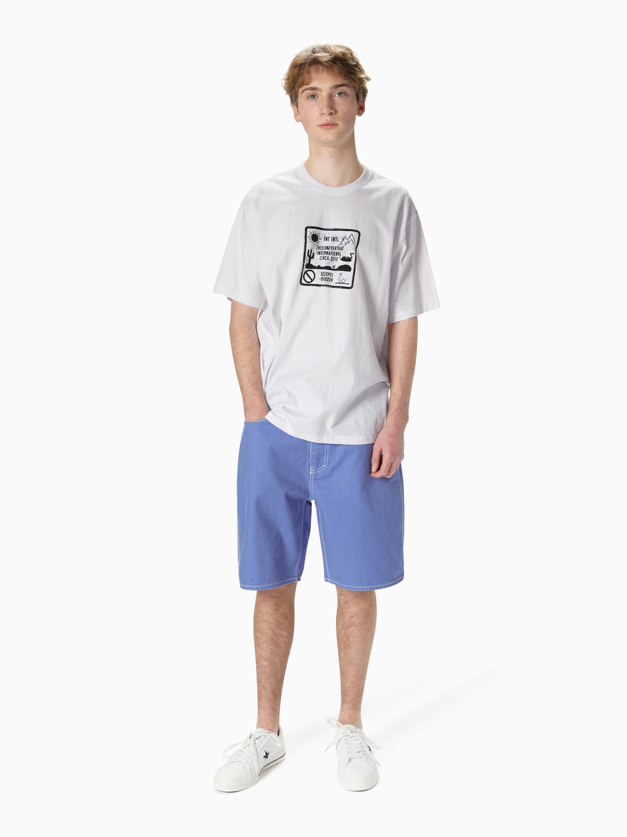 thisisneverthat - Caution Sign Tee (White) product image 4 | TRAB K-Fashion Australia