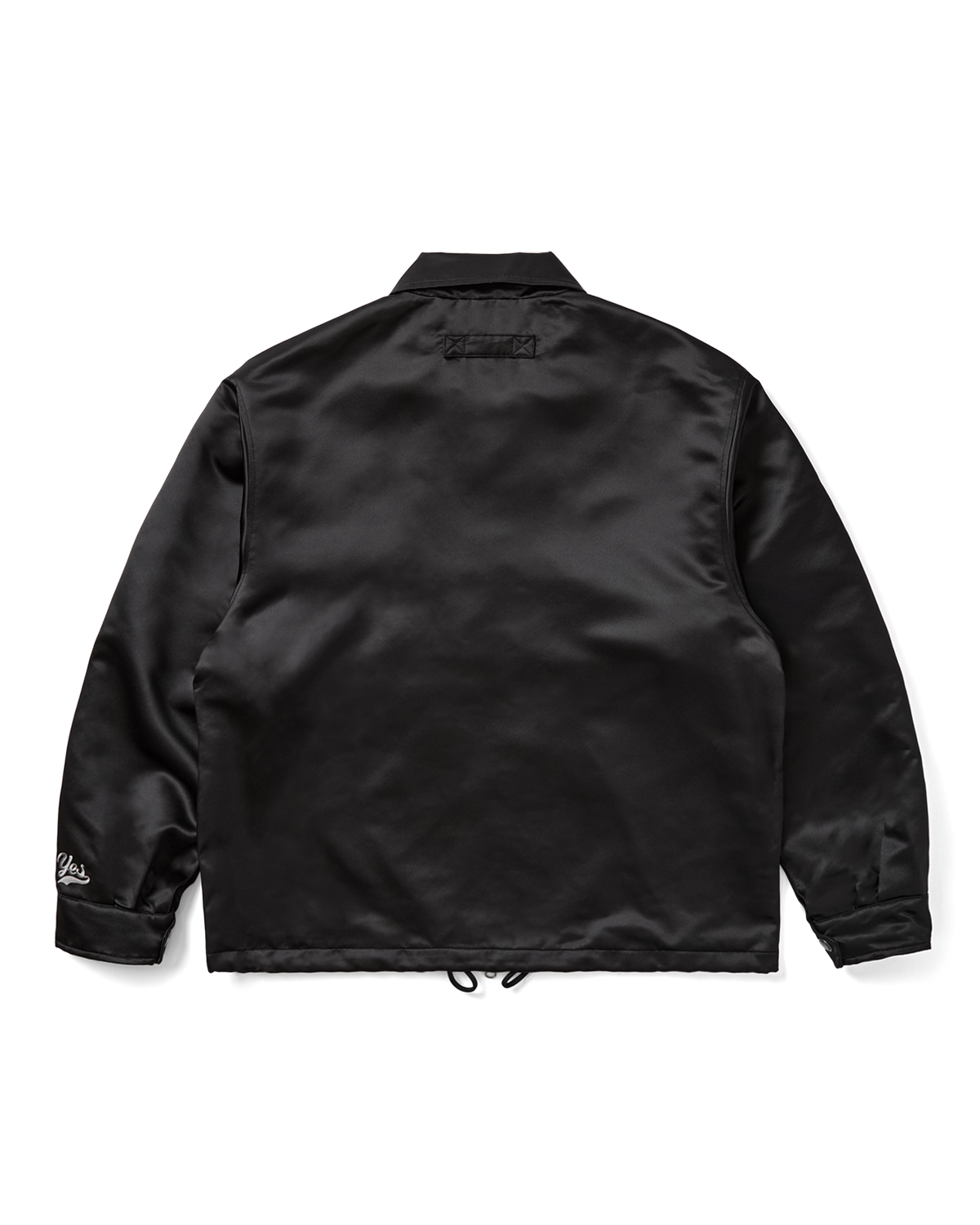 yeseyesee - Chain Stitch Logo Coach Jacket (Black) product image 2 | TRAB K-Fashion Australia