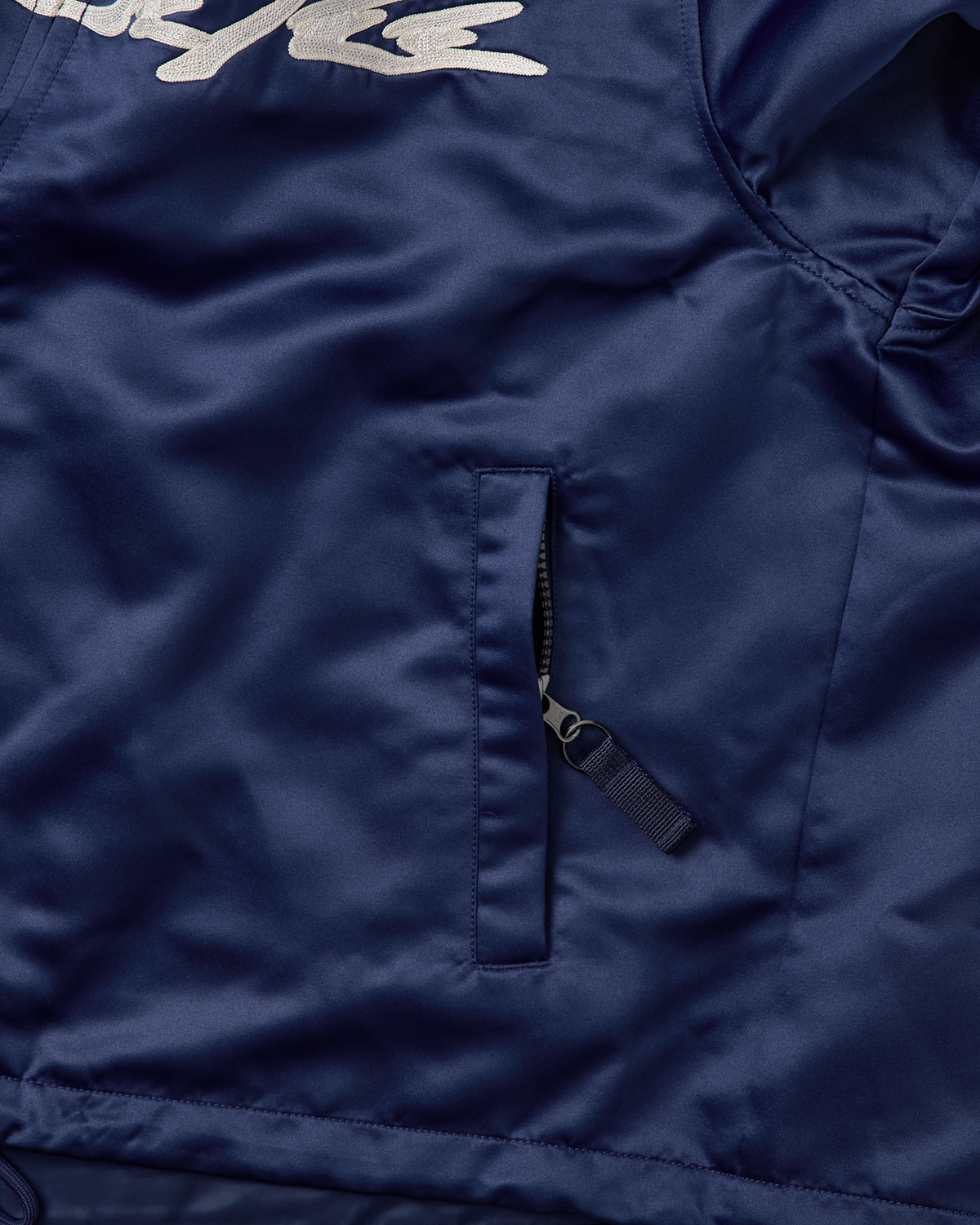 yeseyesee - Chain Stitch Logo Coach Jacket (Navy) product image 5 | TRAB K-Fashion Australia