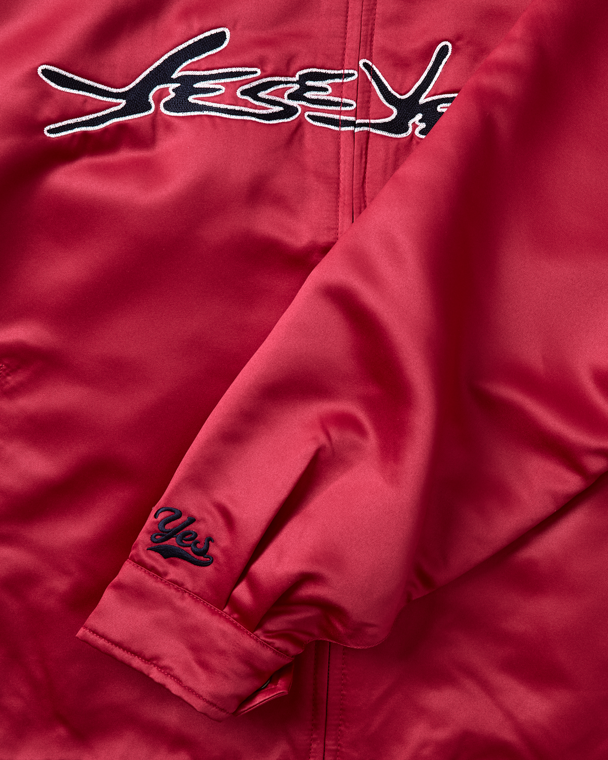yeseyesee - Chain Stitch Logo Coach Jacket (Red) product image 7 | TRAB K-Fashion Australia
