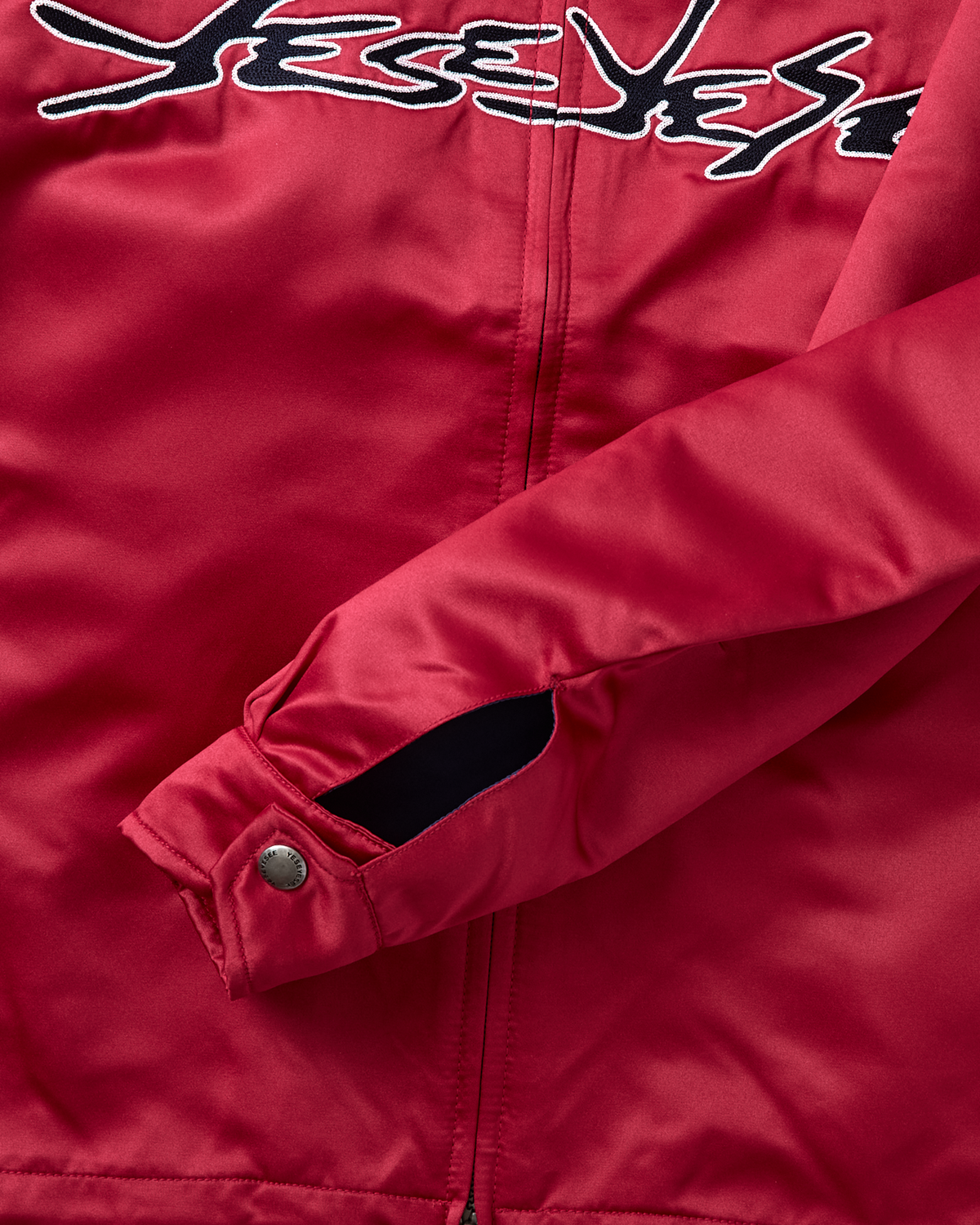 yeseyesee - Chain Stitch Logo Coach Jacket (Red) product image 8 | TRAB K-Fashion Australia