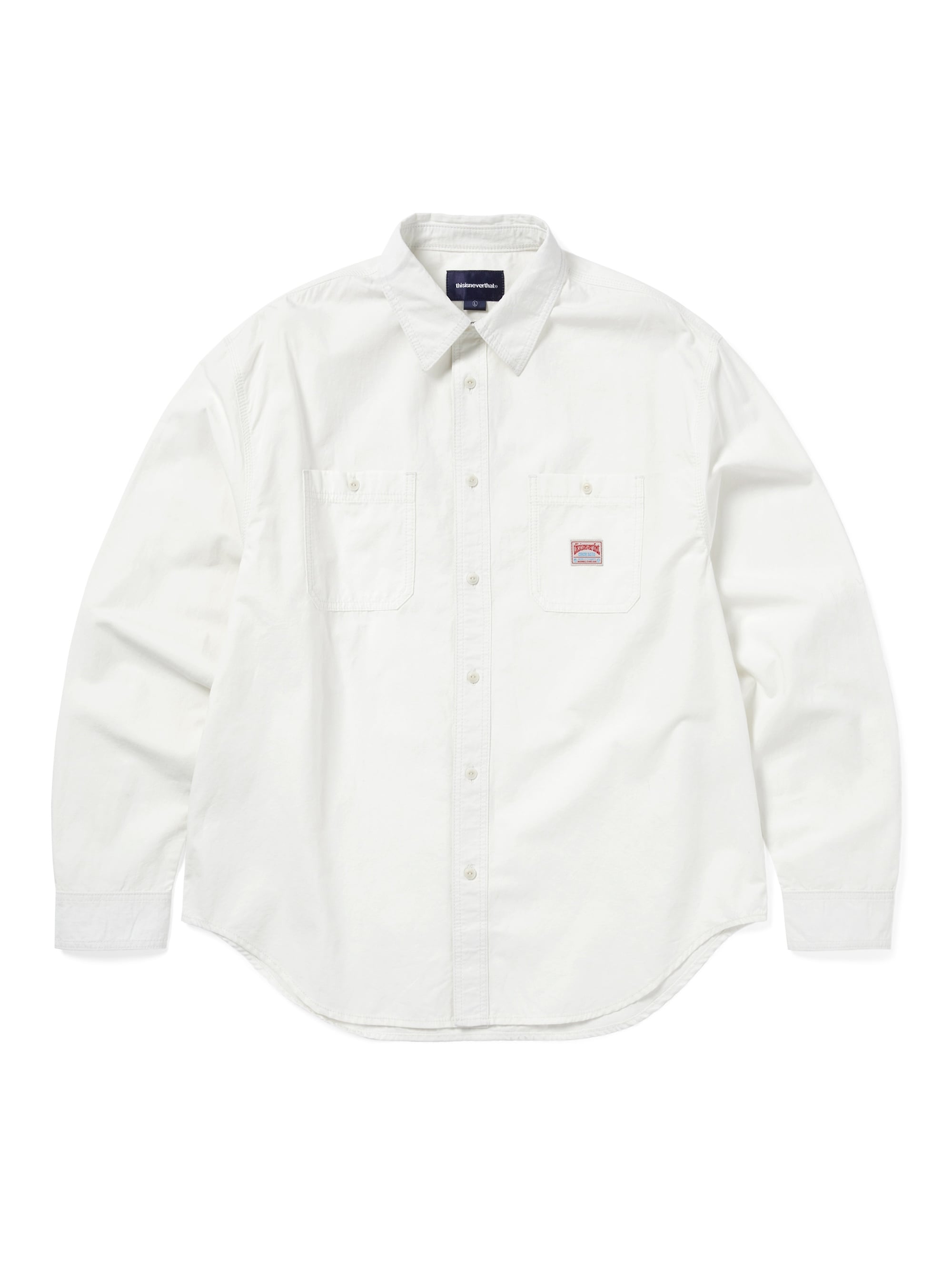 thisisneverthat - Chambray Shirt (White) product image 1 | TRAB K-Fashion Australia