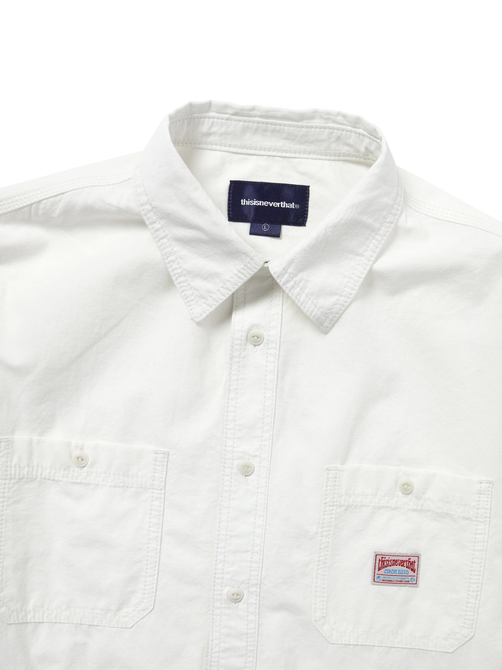 thisisneverthat - Chambray Shirt (White) product image 2 | TRAB K-Fashion Australia
