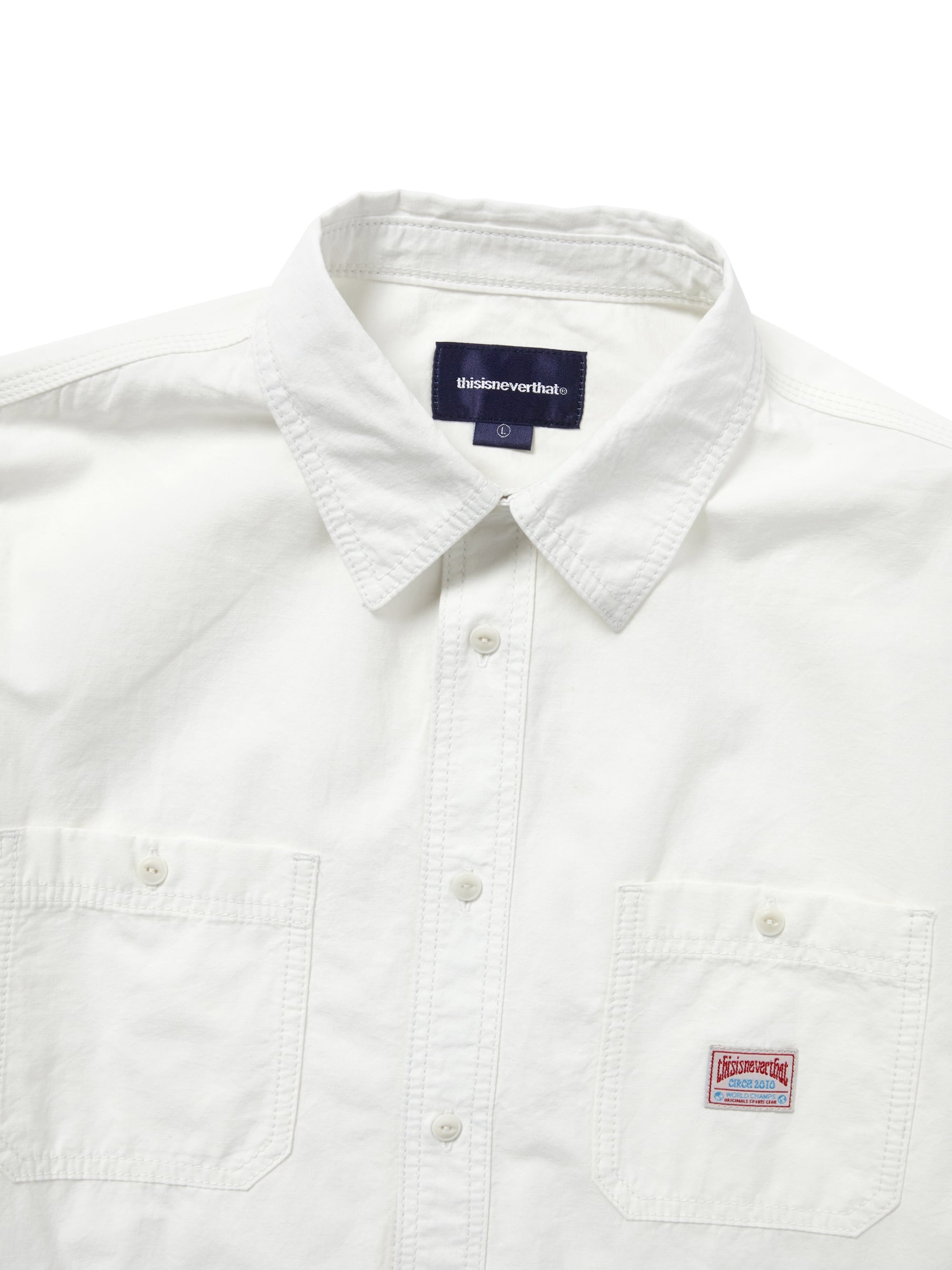 thisisneverthat - Chambray Shirt (White) product image 2 | TRAB K-Fashion Australia