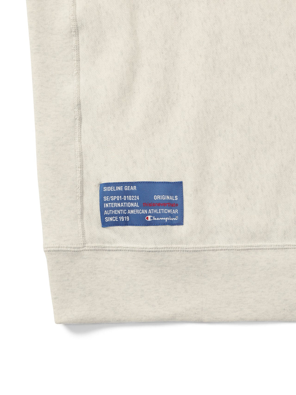 thisisneverthat - Champion TNT Reverse Weave® Hoodie (Oatmeal) product image 4 | TRAB K-Fashion Australia