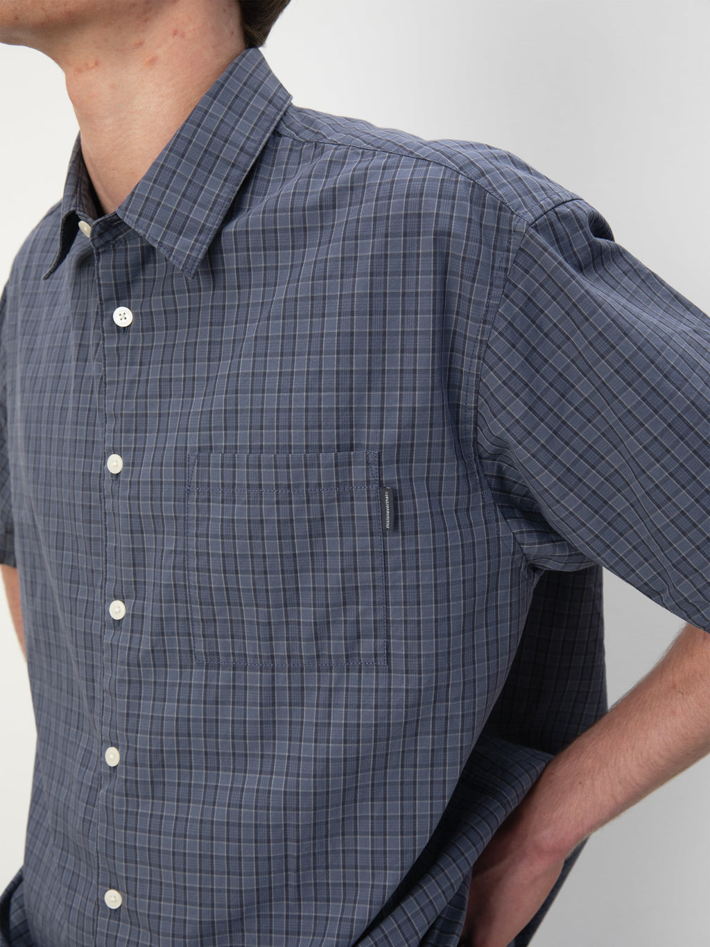 thisisneverthat - Check S/S Shirt (Navy) product image 5 | TRAB K-Fashion Australia