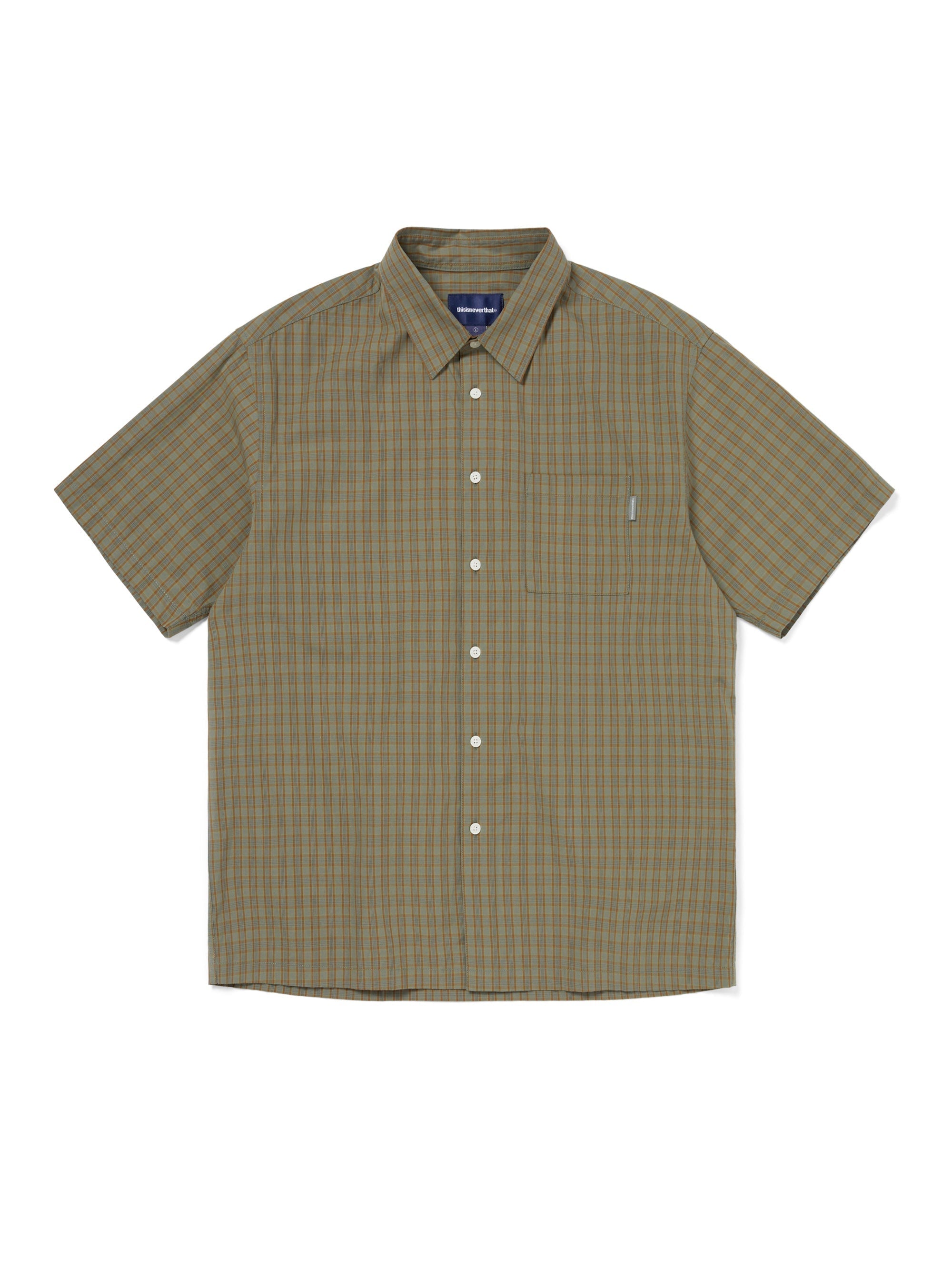 thisisneverthat - Check S/S Shirt (Brown) product image 1 | TRAB K-Fashion Australia