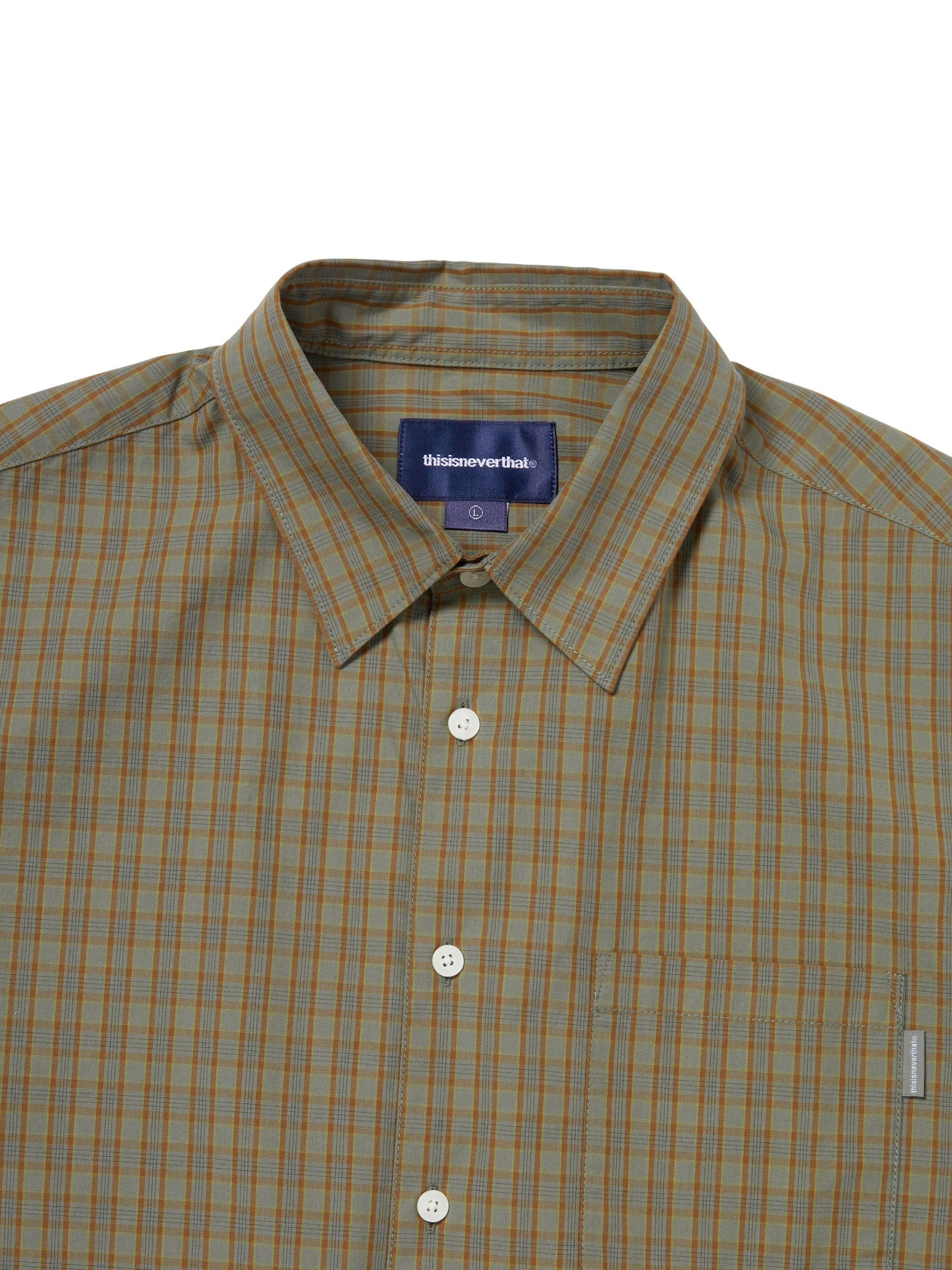 thisisneverthat - Check S/S Shirt (Brown) product image 2 | TRAB K-Fashion Australia