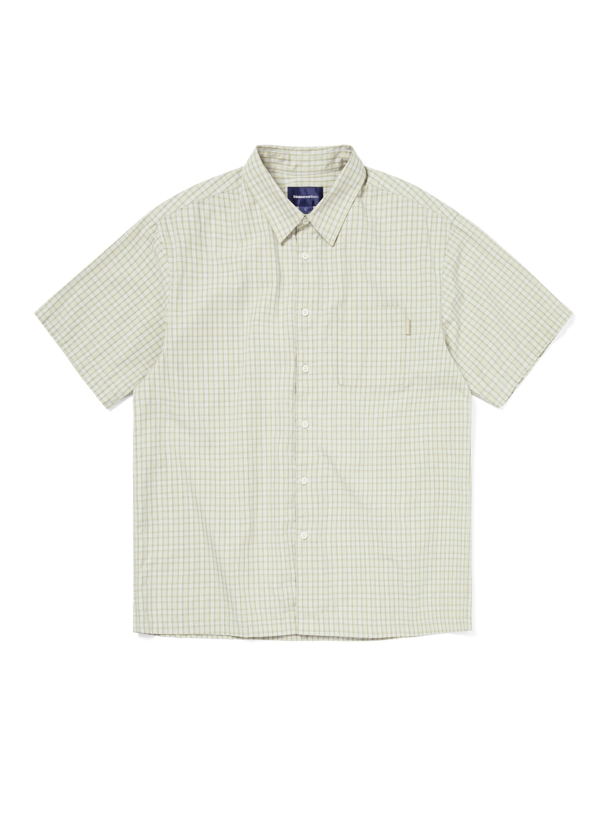 thisisneverthat - Check S/S Shirt (Lemon) product image 1 | TRAB K-Fashion Australia