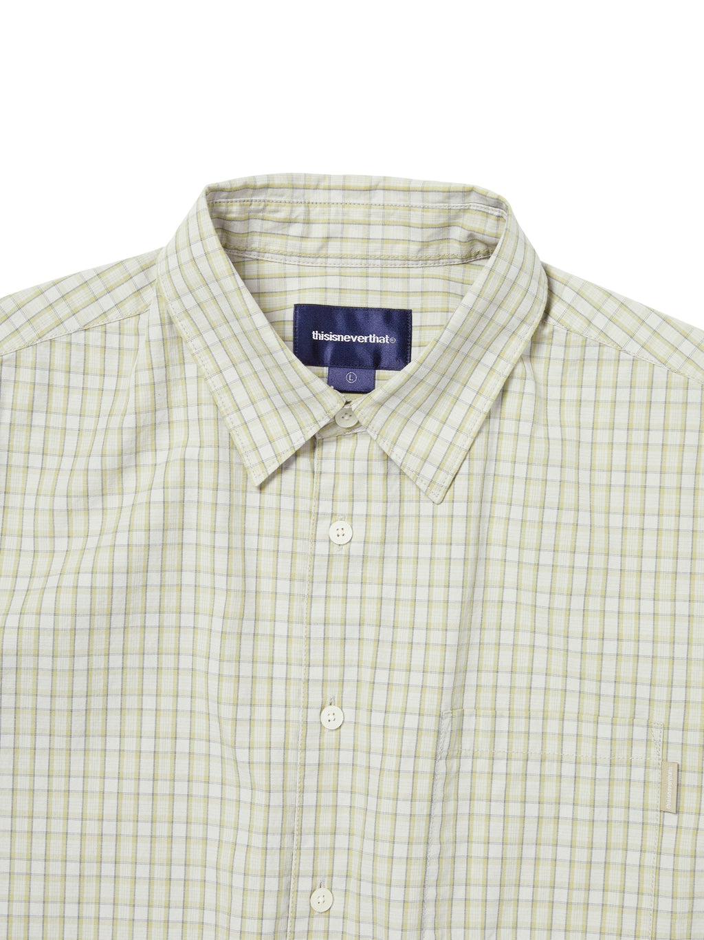 thisisneverthat - Check S/S Shirt (Lemon) product image 2 | TRAB K-Fashion Australia