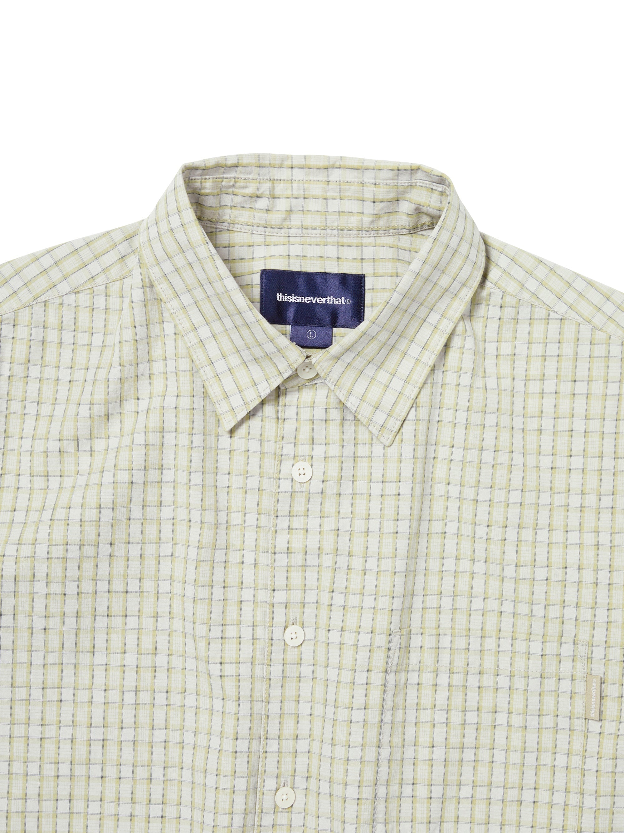 thisisneverthat - Check S/S Shirt (Lemon) product image 2 | TRAB K-Fashion Australia