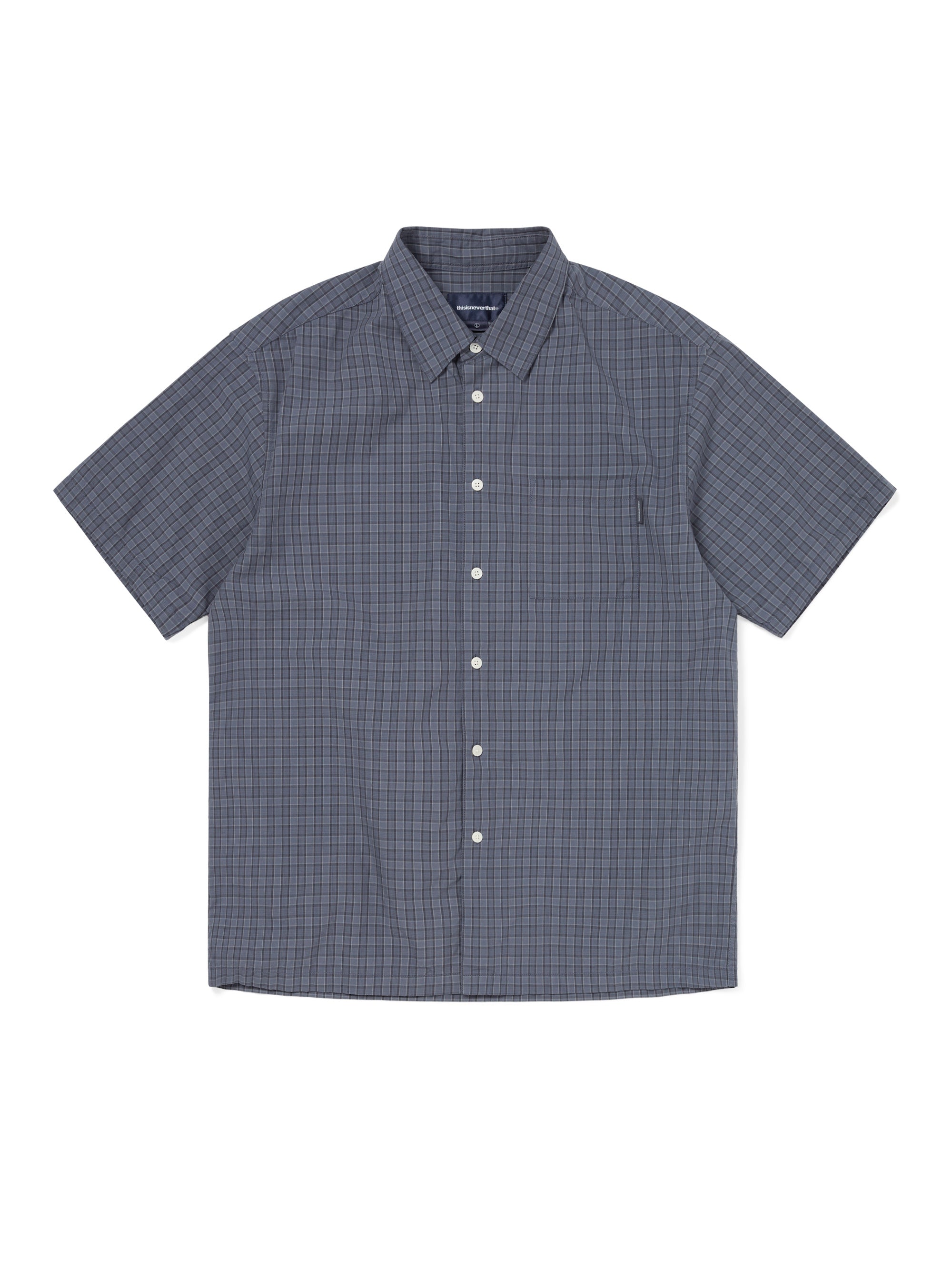 thisisneverthat - Check S/S Shirt (Navy) product image 1 | TRAB K-Fashion Australia