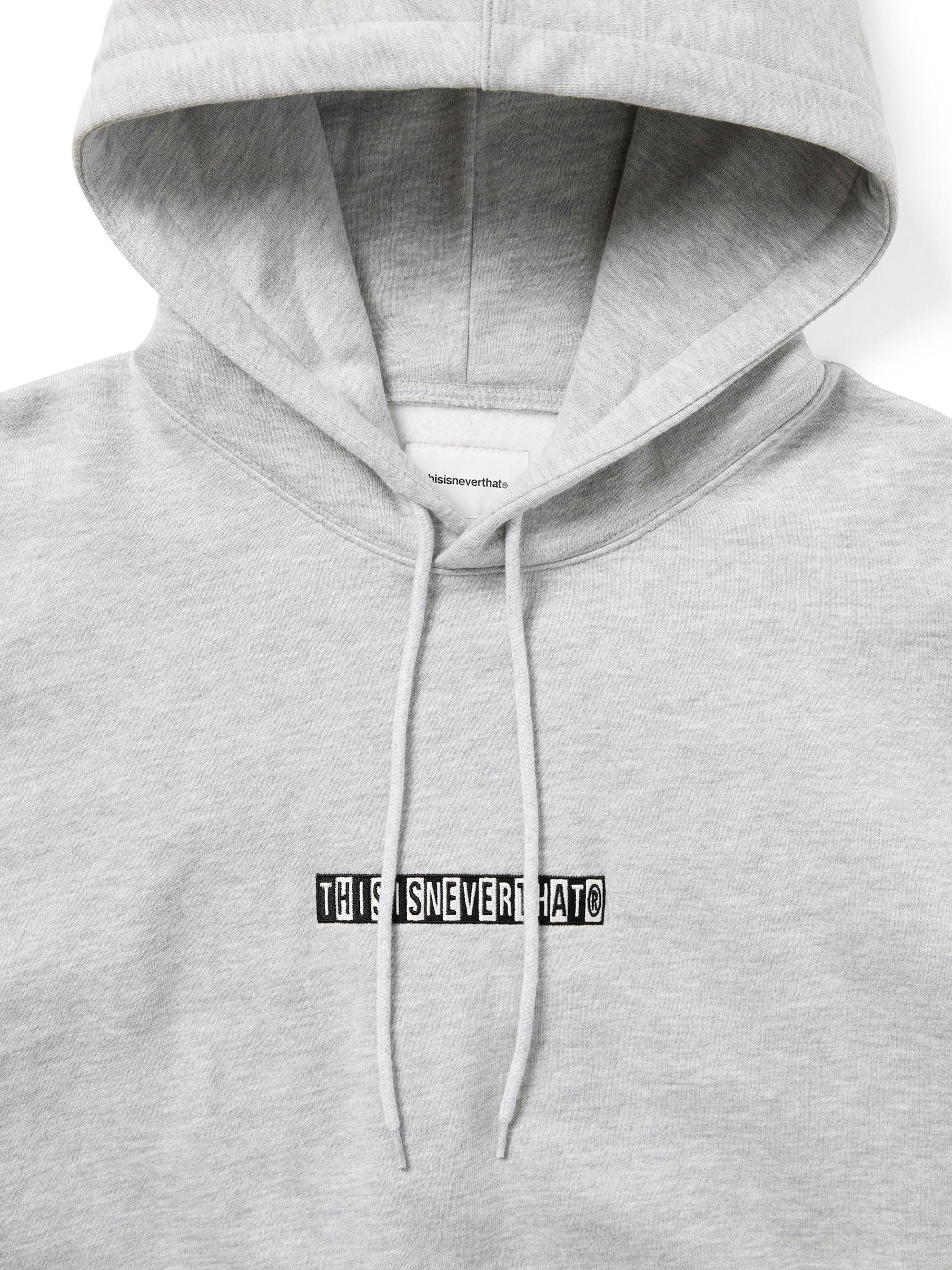 thisisneverthat - Checkerboard Logo Hoodie (Heather Grey) product image 2 | TRAB K-Fashion Australia