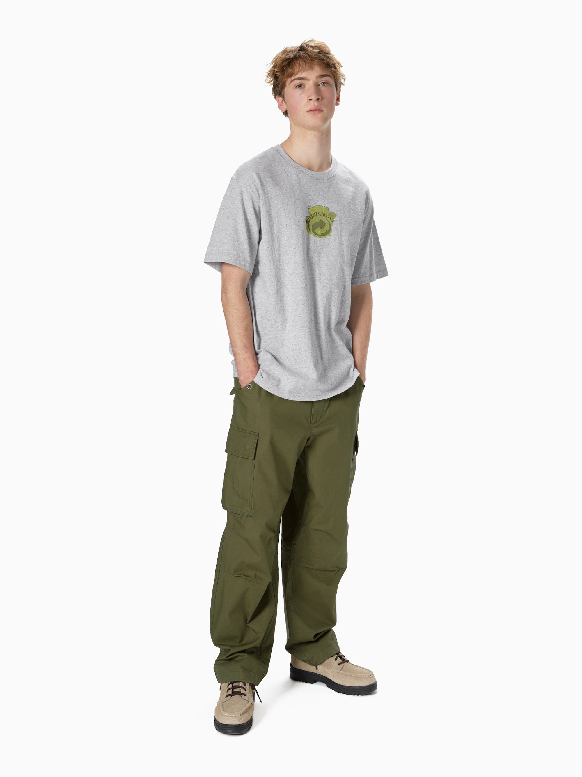 thisisneverthat - Circulation Tee (Heather Grey) product image 4 | TRAB K-Fashion Australia