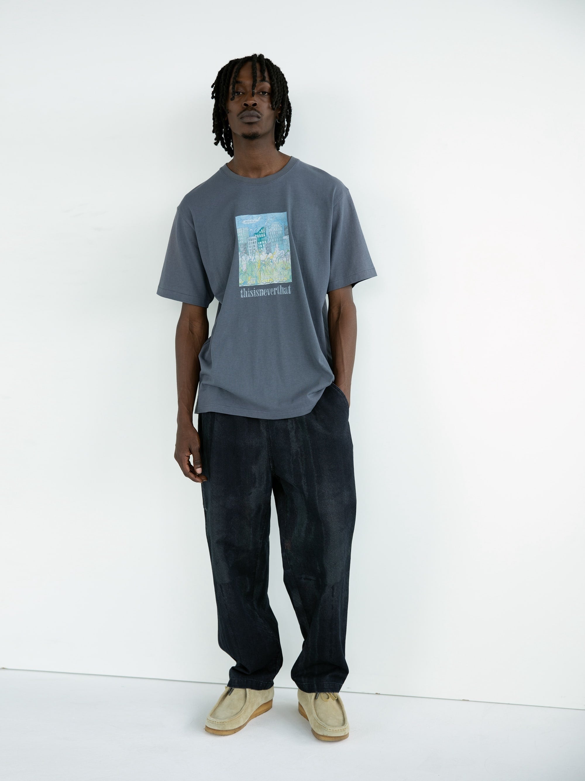 thisisneverthat - City & Park Tee Dark (Grey) product image 5 | TRAB K-Fashion Australia