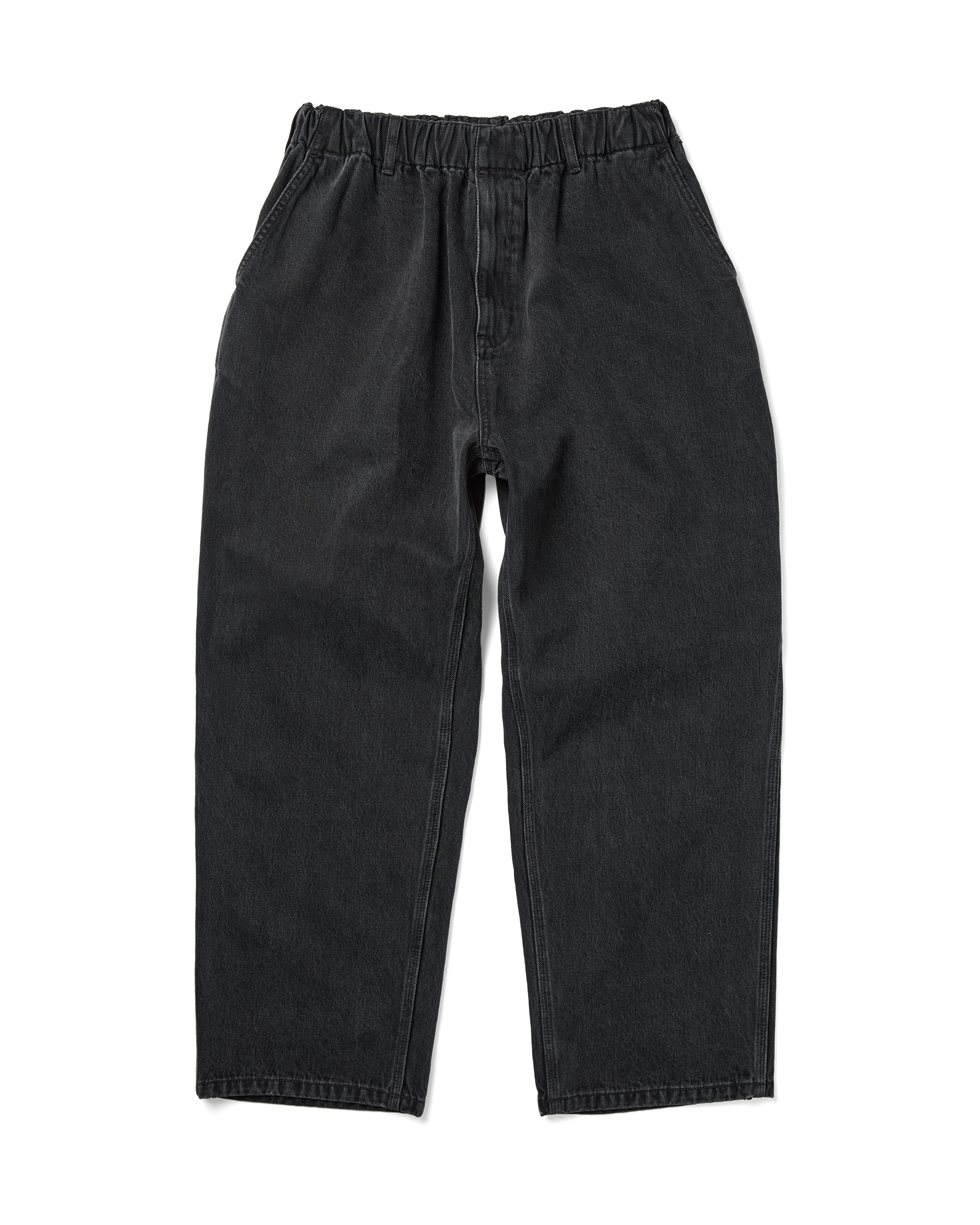 yeseyesee - Comfy Denim Carpenter Pants (Black) product image 1 | TRAB K-Fashion Australia