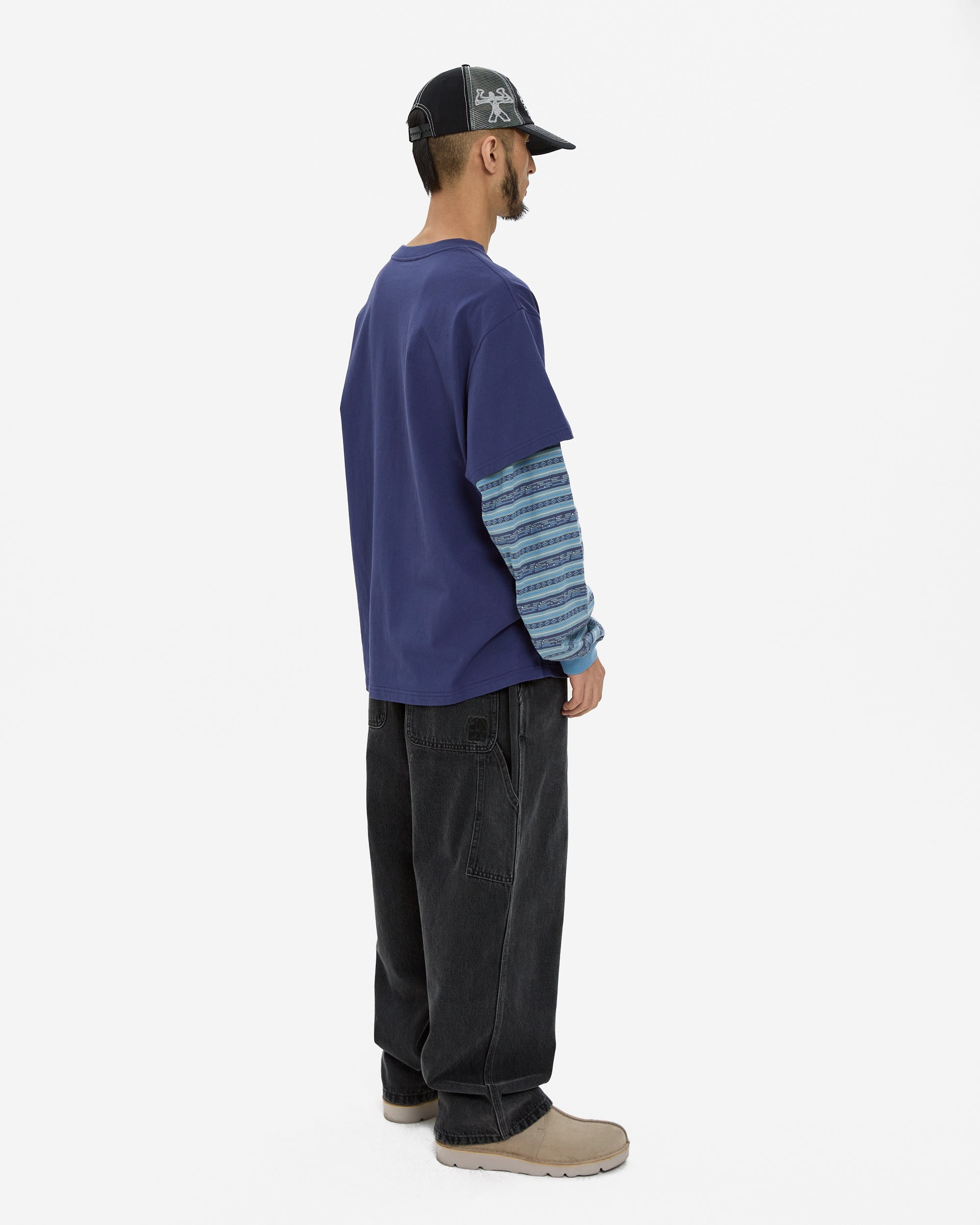yeseyesee - Comfy Denim Carpenter Pants (Black) product image 10 | TRAB K-Fashion Australia