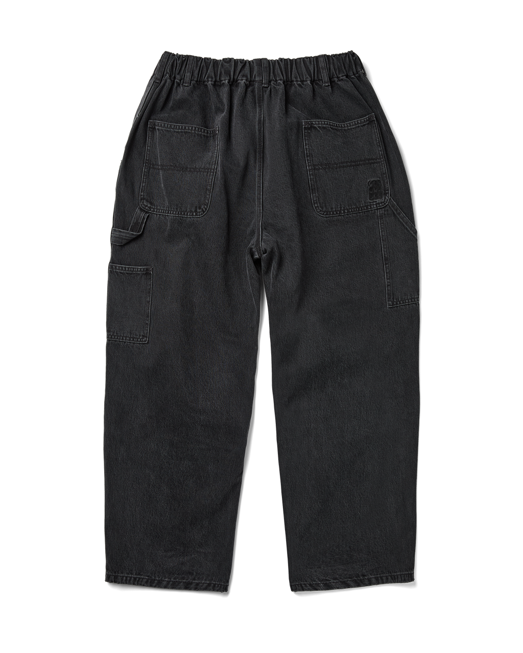 yeseyesee - Comfy Denim Carpenter Pants (Black) product image 2 | TRAB K-Fashion Australia