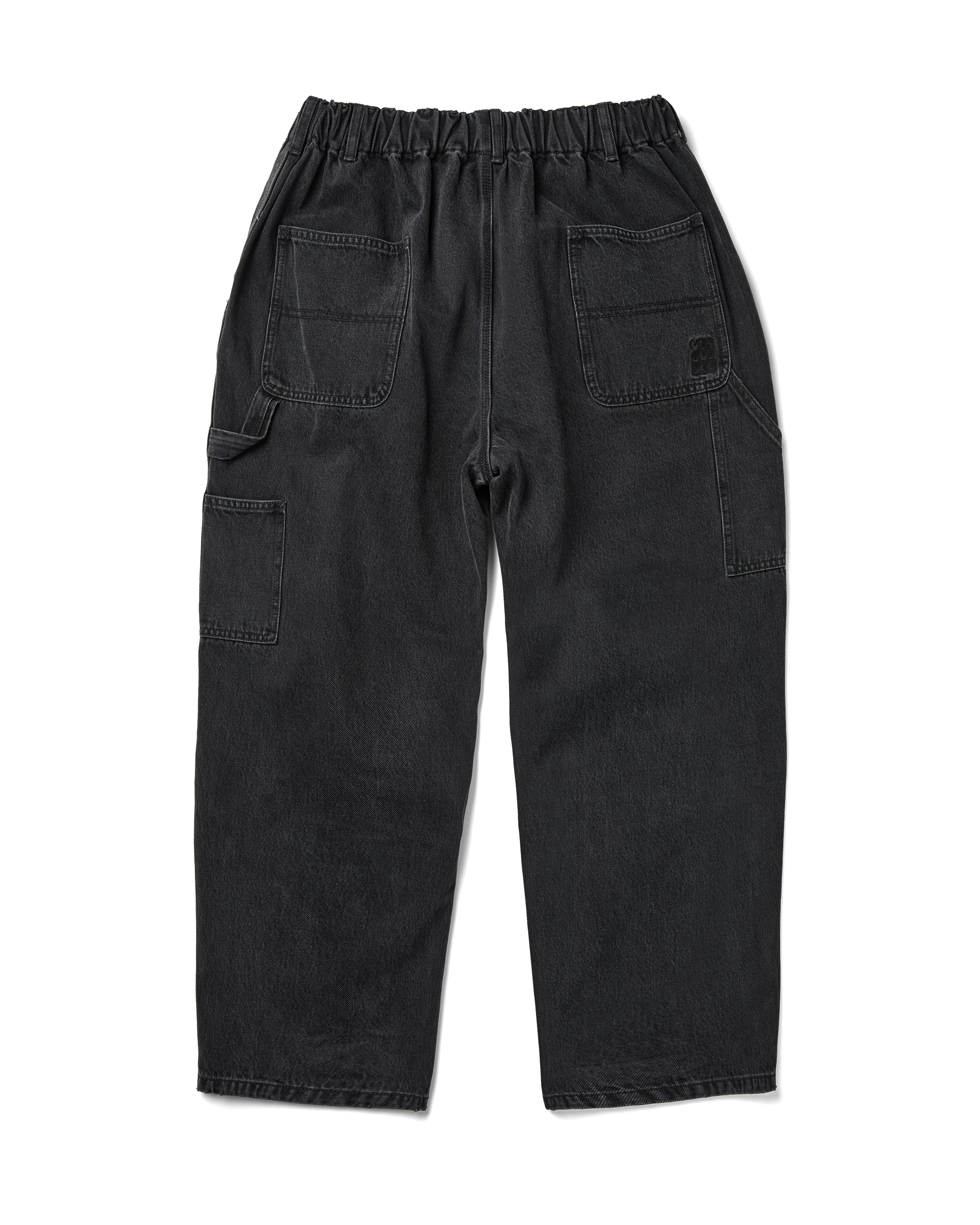 yeseyesee - Comfy Denim Carpenter Pants (Black) product image 2 | TRAB K-Fashion Australia