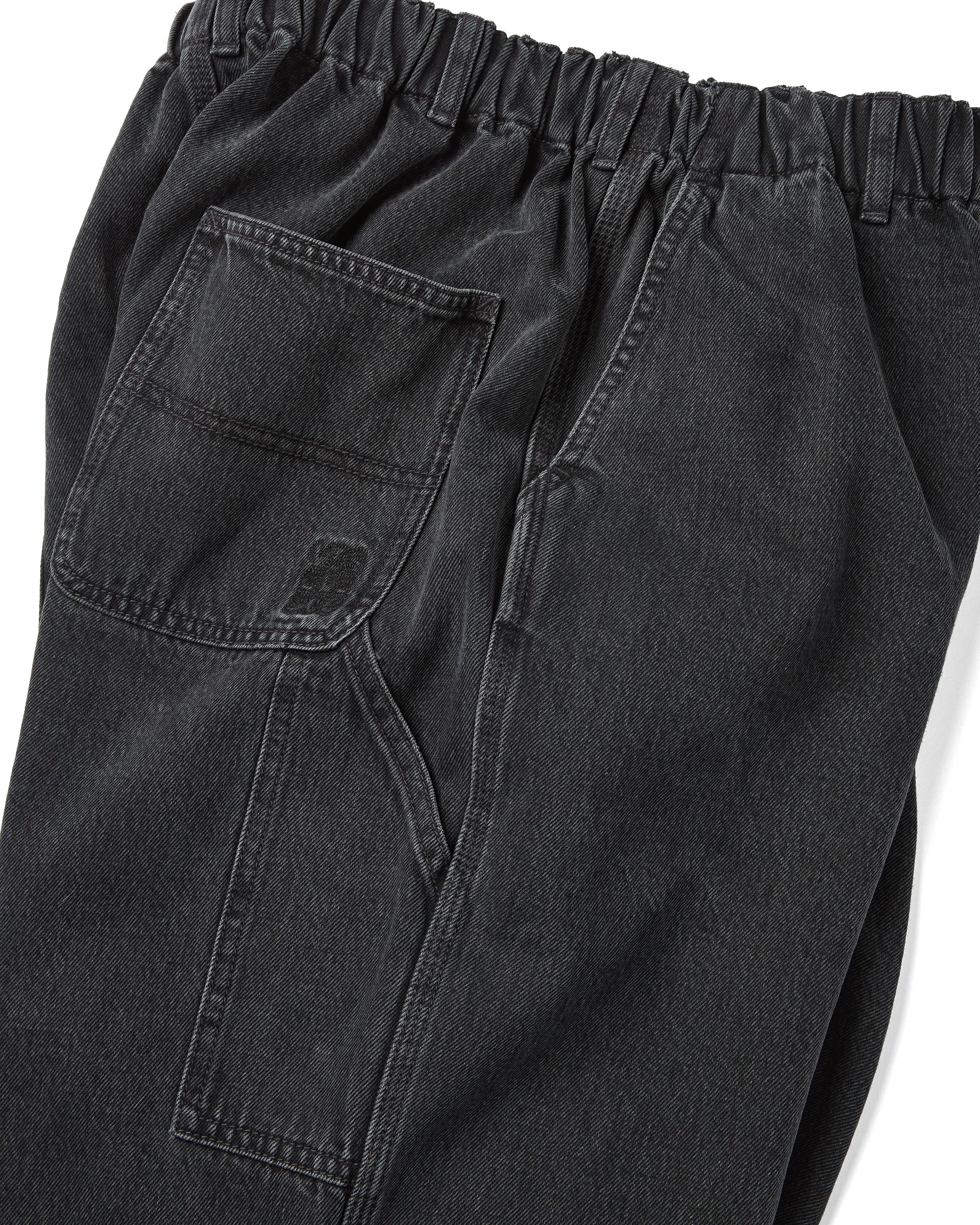 yeseyesee - Comfy Denim Carpenter Pants (Black) product image 4 | TRAB K-Fashion Australia