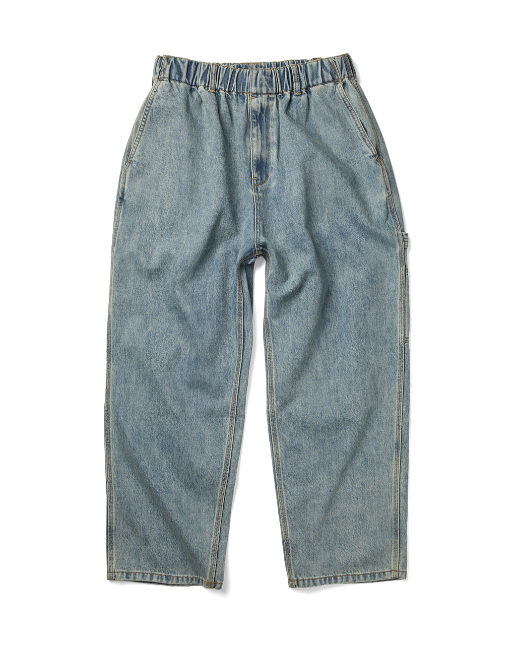 yeseyesee - Comfy Denim Carpenter Pants (Light Indigo) product image 1 | TRAB K-Fashion Australia