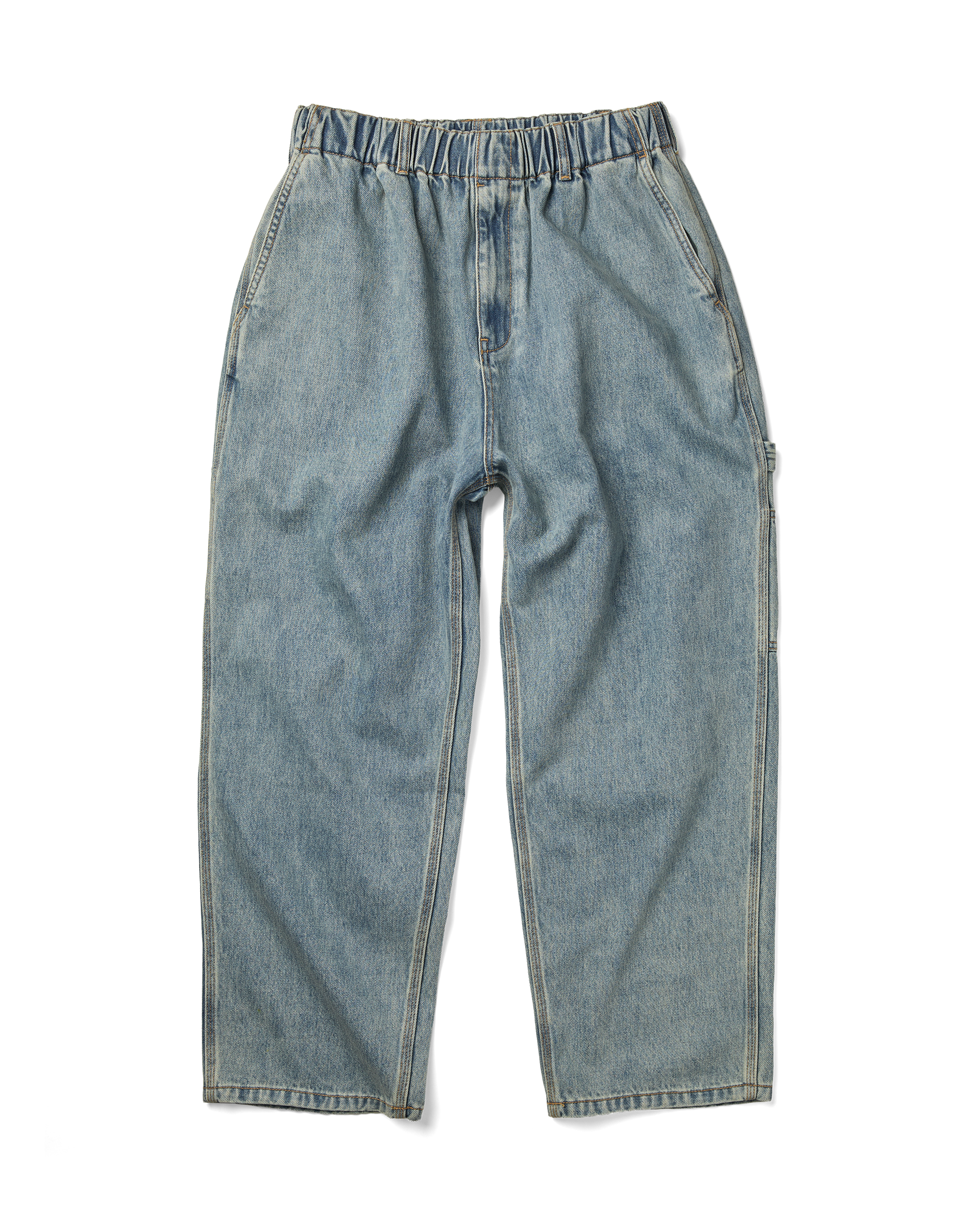 yeseyesee - Comfy Denim Carpenter Pants (Light Indigo) product image 1 | TRAB K-Fashion Australia