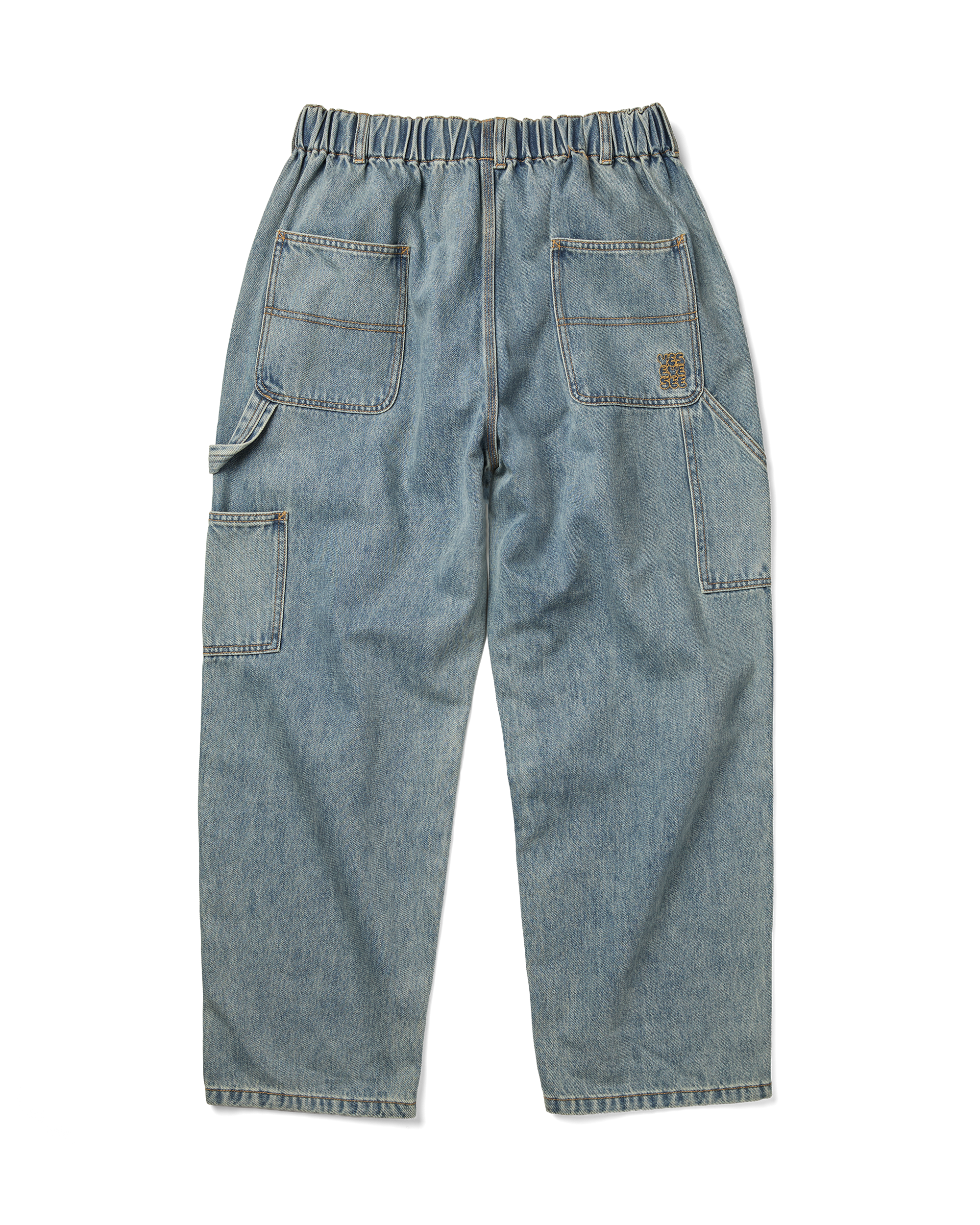 yeseyesee - Comfy Denim Carpenter Pants (Light Indigo) product image 2 | TRAB K-Fashion Australia