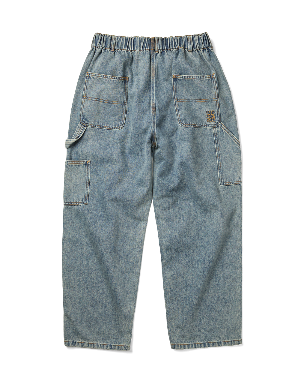 yeseyesee - Comfy Denim Carpenter Pants (Light Indigo) product image 2 | TRAB K-Fashion Australia