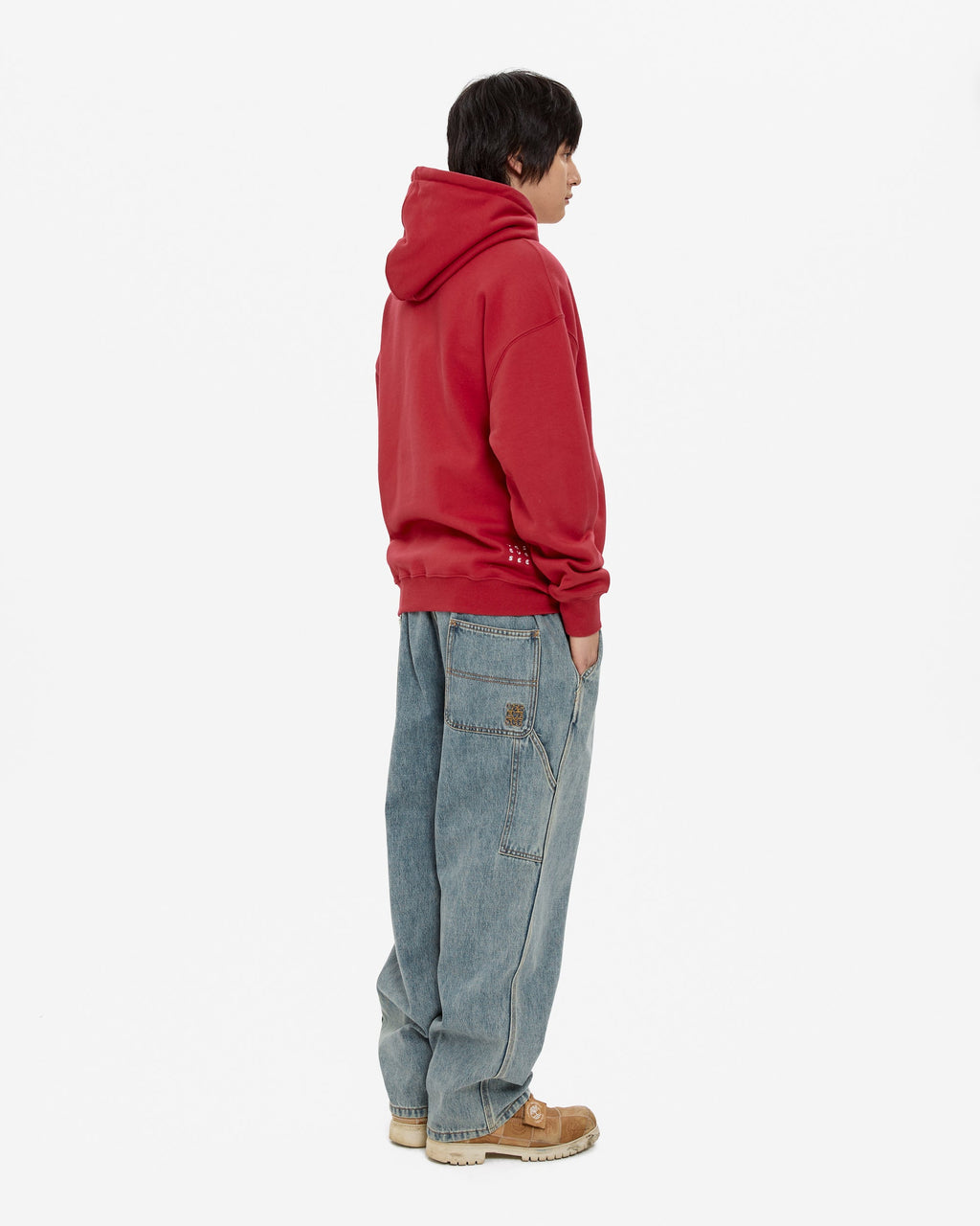 yeseyesee - Comfy Denim Carpenter Pants (Light Indigo) product image 8 | TRAB K-Fashion Australia