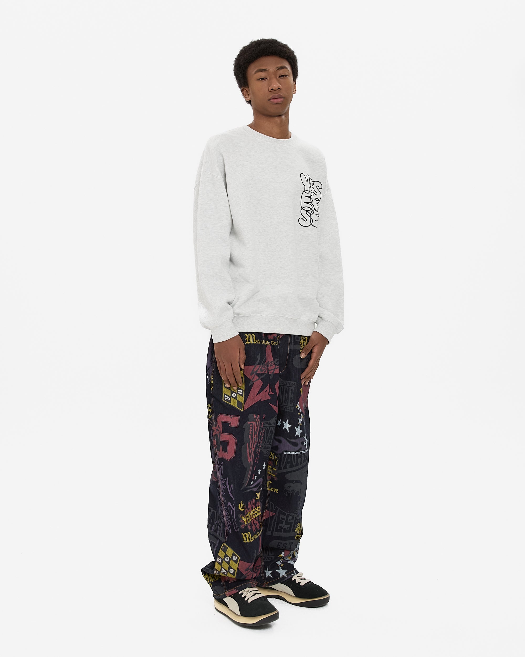 yeseyesee - Comfy Denim Carpenter Pants (Multi) product image 10 | TRAB K-Fashion Australia