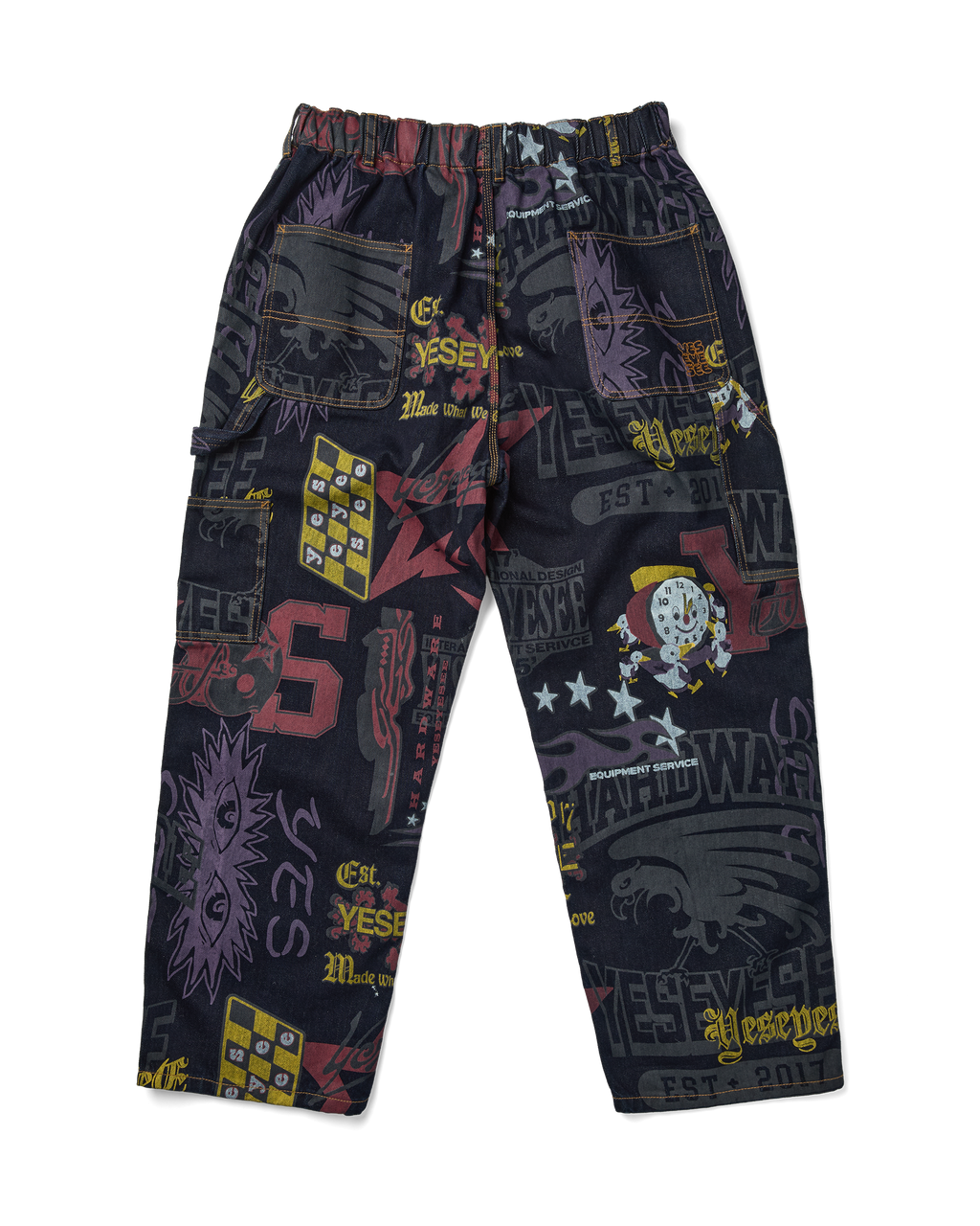 yeseyesee - Comfy Denim Carpenter Pants (Multi) product image 2 | TRAB K-Fashion Australia