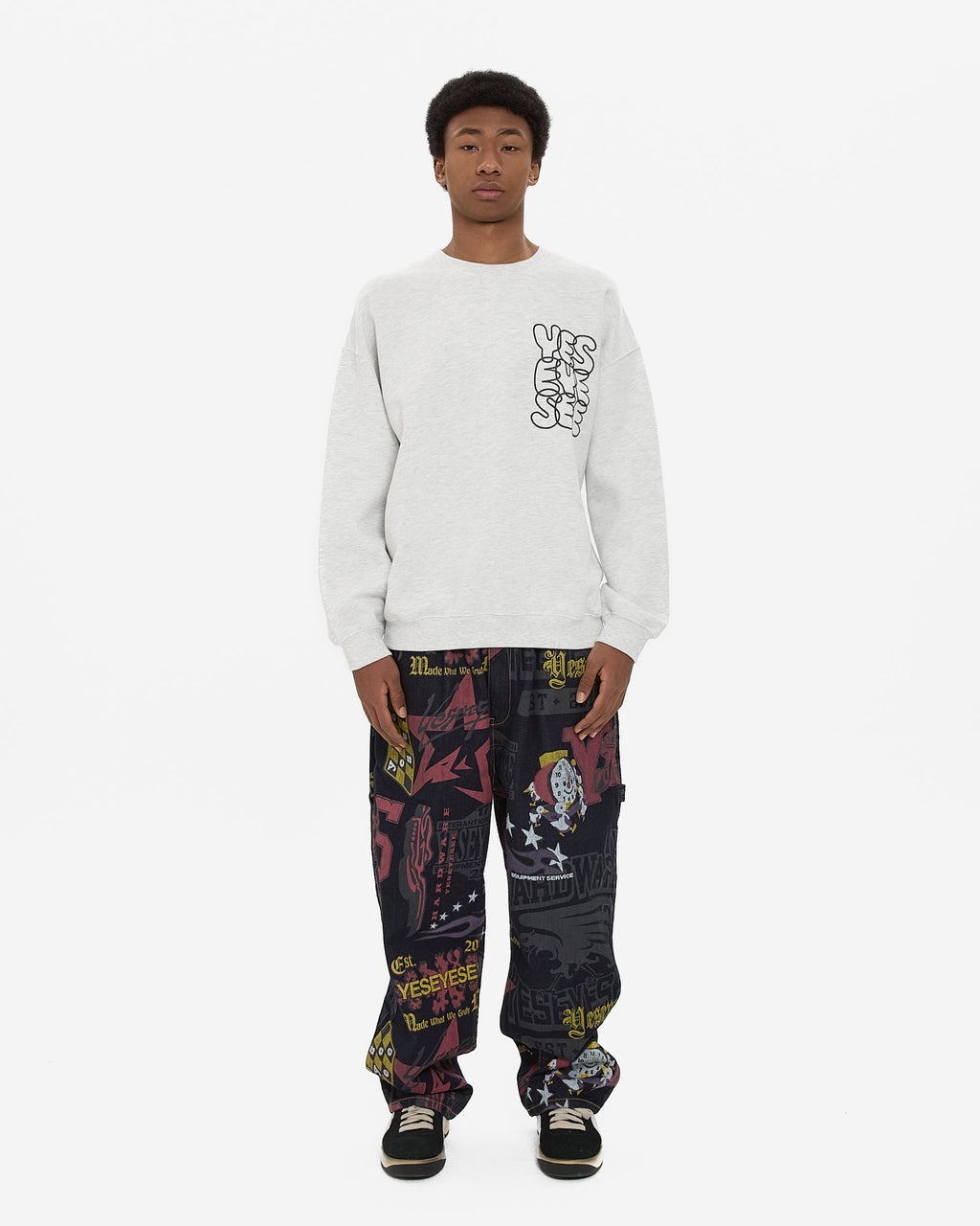 yeseyesee - Comfy Denim Carpenter Pants (Multi) product image 8 | TRAB K-Fashion Australia