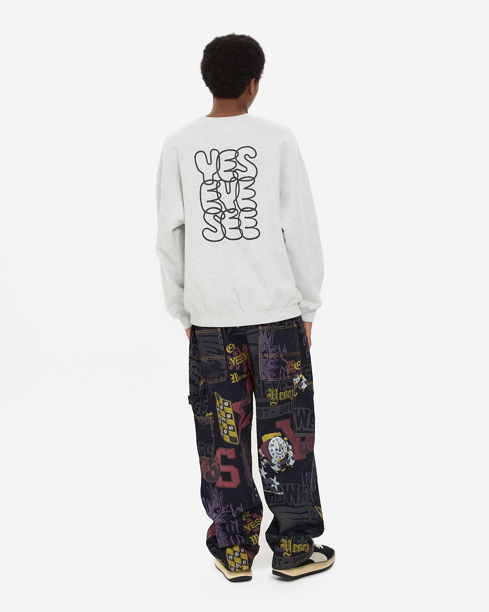 yeseyesee - Comfy Denim Carpenter Pants (Multi) product image 9 | TRAB K-Fashion Australia