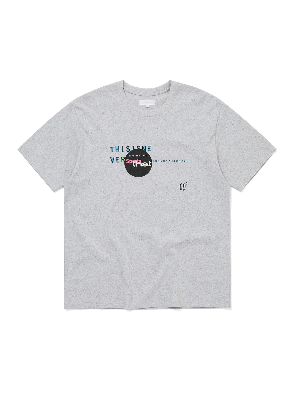 thisisneverthat - Composition Tee (Heather Grey) product image 1 | TRAB K-Fashion Australia
