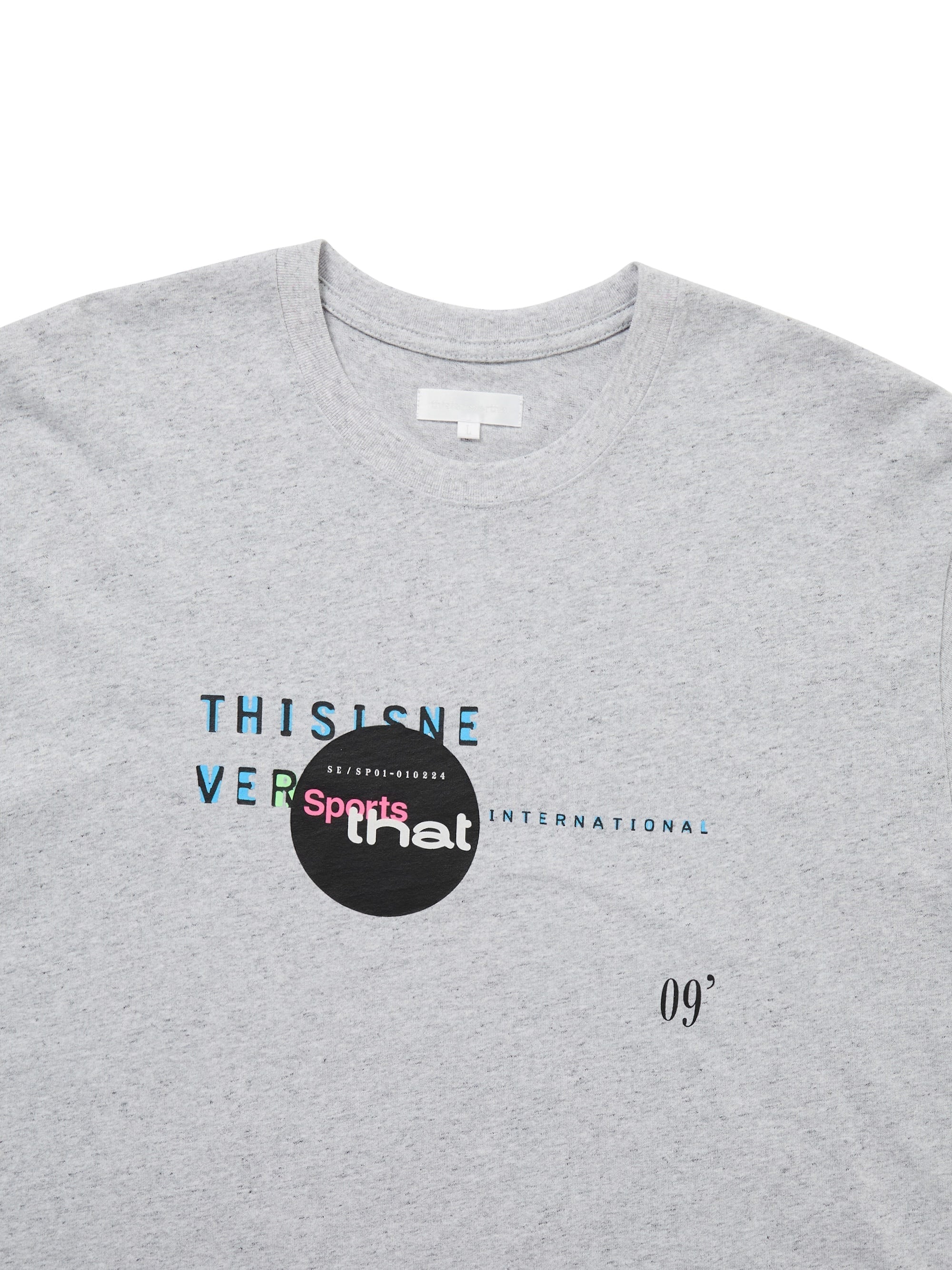 thisisneverthat - Composition Tee (Heather Grey) product image 2 | TRAB K-Fashion Australia